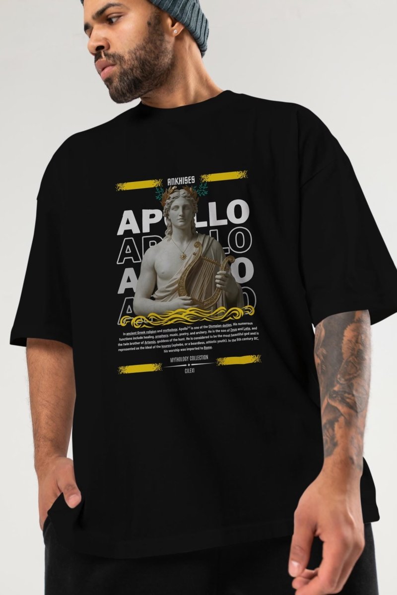 Apollo 1 ön Baskılı Oversize t-shirt Erkek Kadın %100 Pamuk Bisiklet Yaka tişort - Cilexi