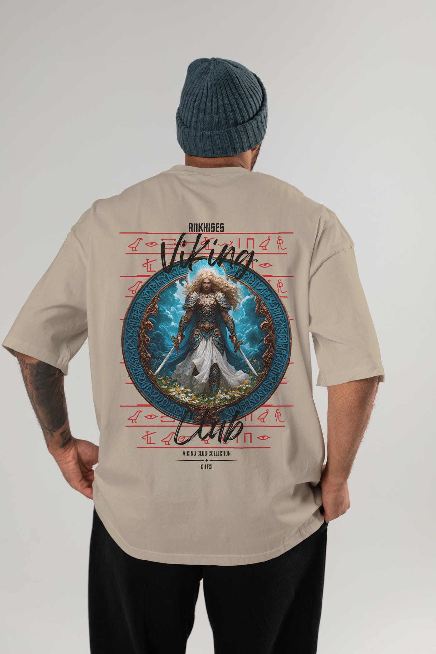 Baldur Baskılı Oversize t-shirt Erkek Kadın %100 Pamuk Bisiklet Yaka tişort