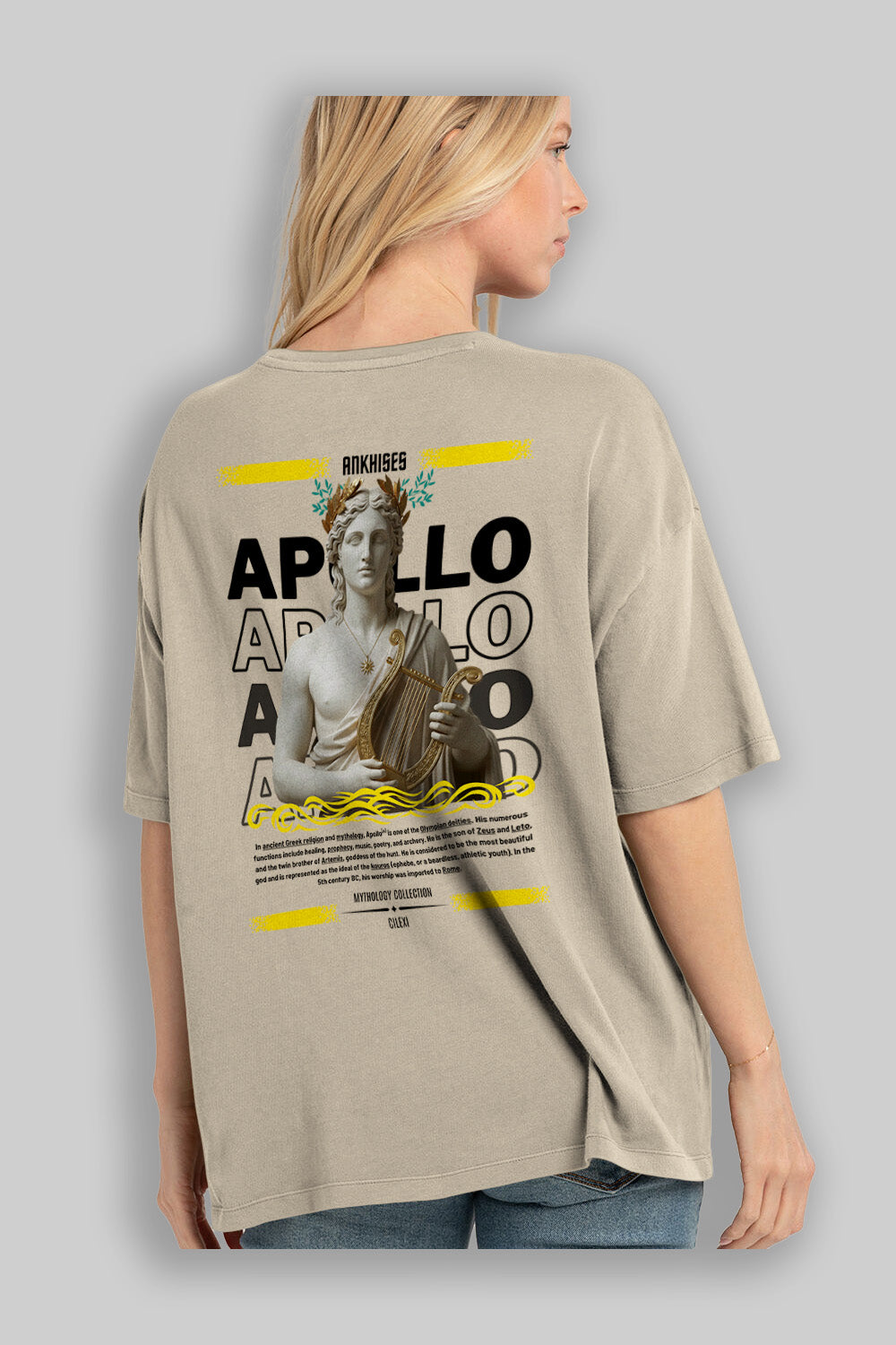 Apollo 1 Arka Baskılı Oversize t-shirt Erkek Kadın %100 Pamuk Bisiklet Yaka tişort
