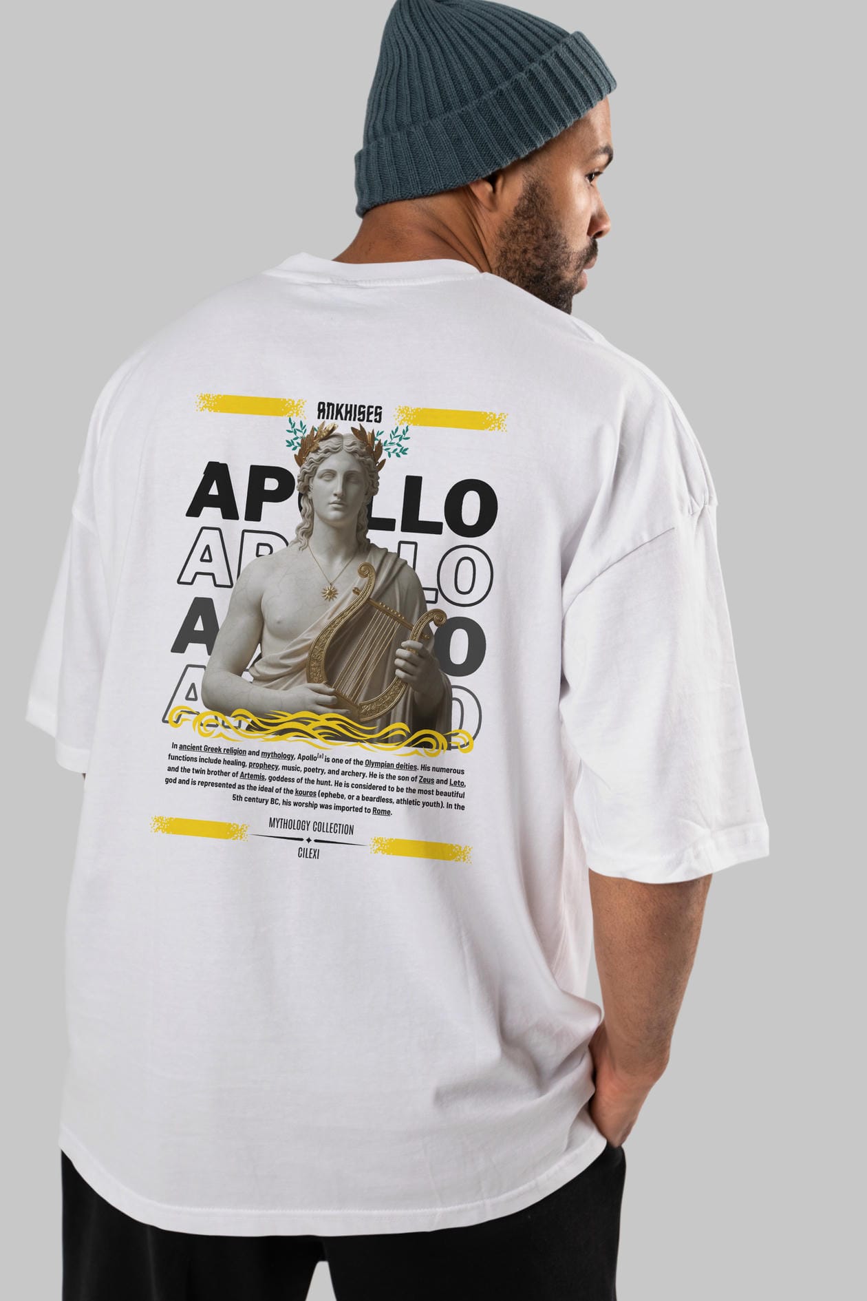 Apollo 1 Arka Baskılı Oversize t-shirt Erkek Kadın %100 Pamuk Bisiklet Yaka tişort