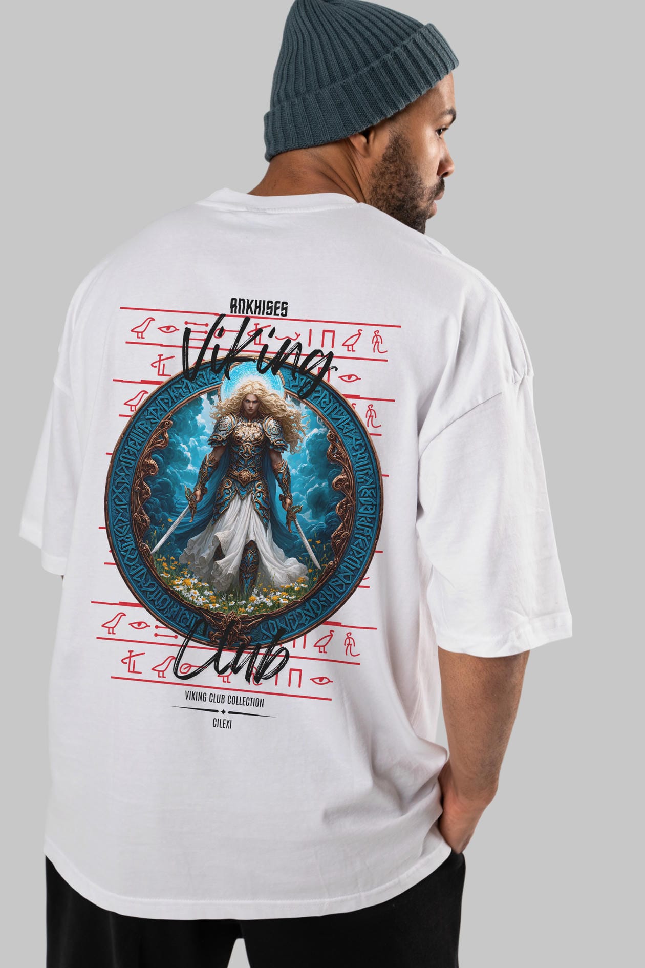Baldur Baskılı Oversize t-shirt Erkek Kadın %100 Pamuk Bisiklet Yaka tişort