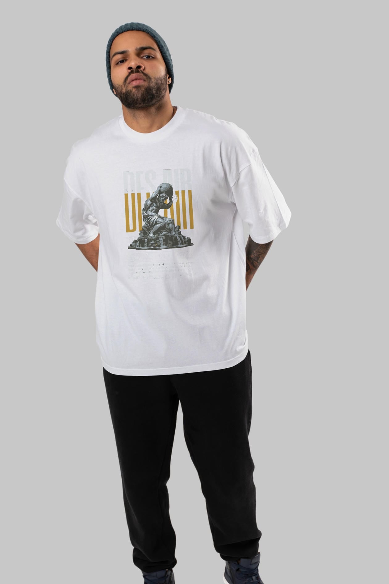 Des air ön Baskılı Oversize t-shirt Erkek Kadın %100 Pamuk Bisiklet Yaka tişort
