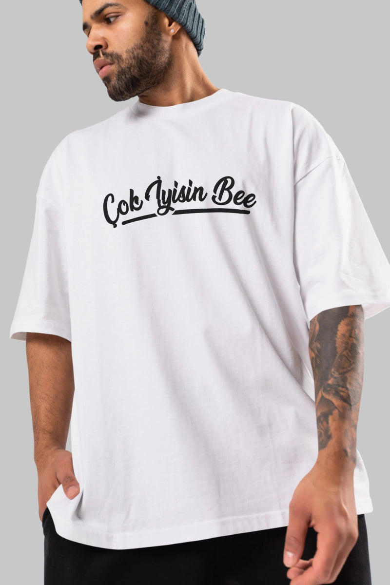 Çok İyisin Be Ön Baskılı Oversize t-shirt %100 pamuk Erkek Kadın Unisex - Cilexi