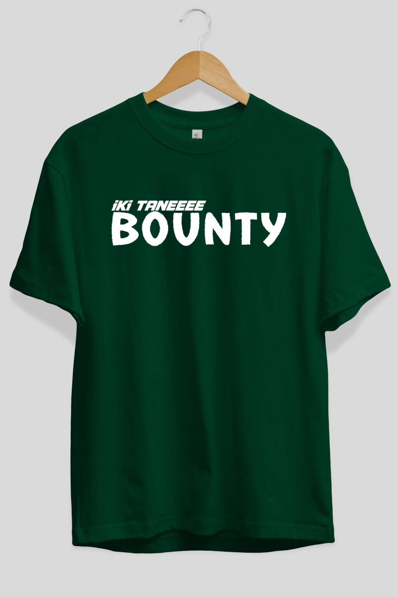İki Tane Bounty Ön Baskılı Oversize t-shirt %100 pamuk Erkek Kadın Unisex - Cilexi
