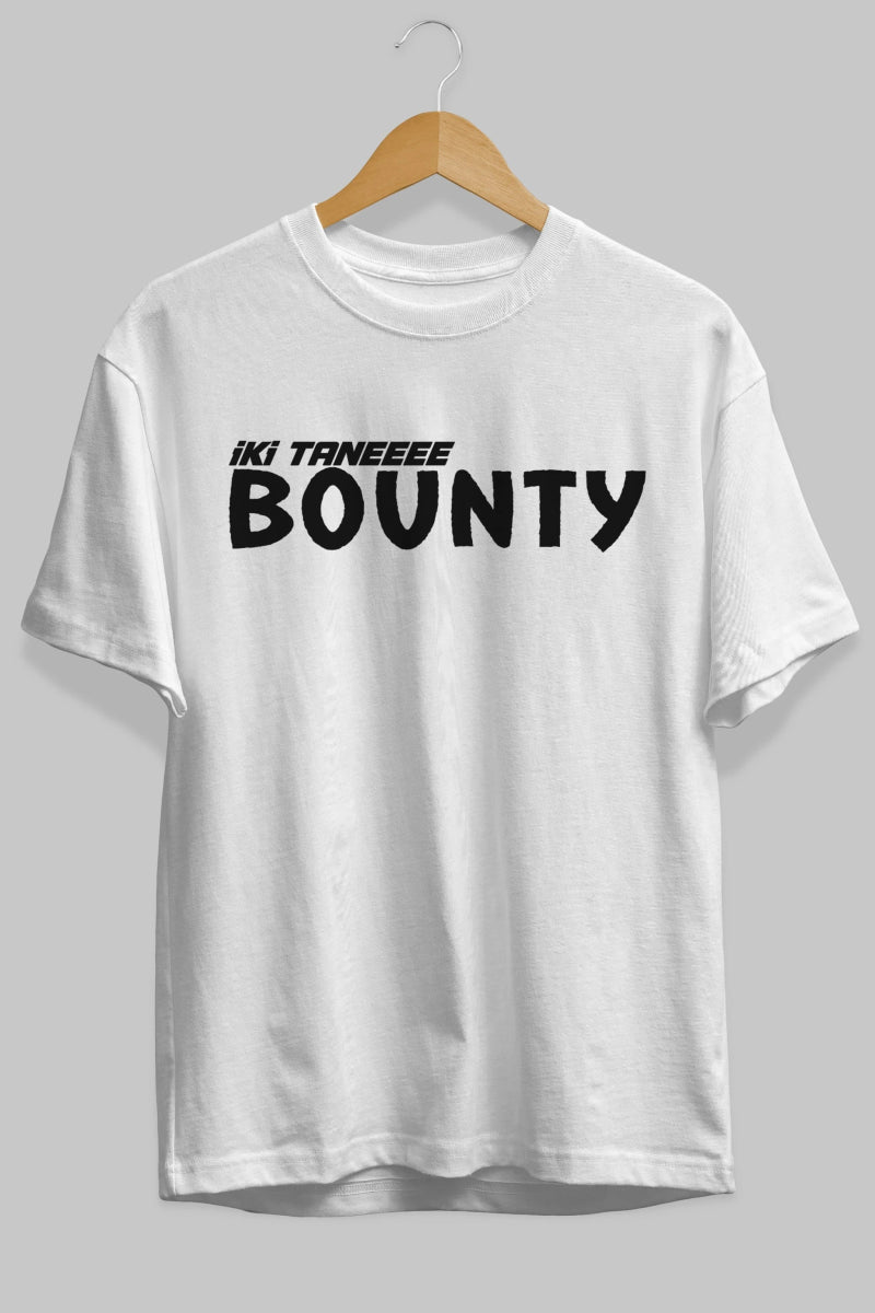 İki Tane Bounty Ön Baskılı Oversize t-shirt %100 pamuk Erkek Kadın Unisex - Cilexi