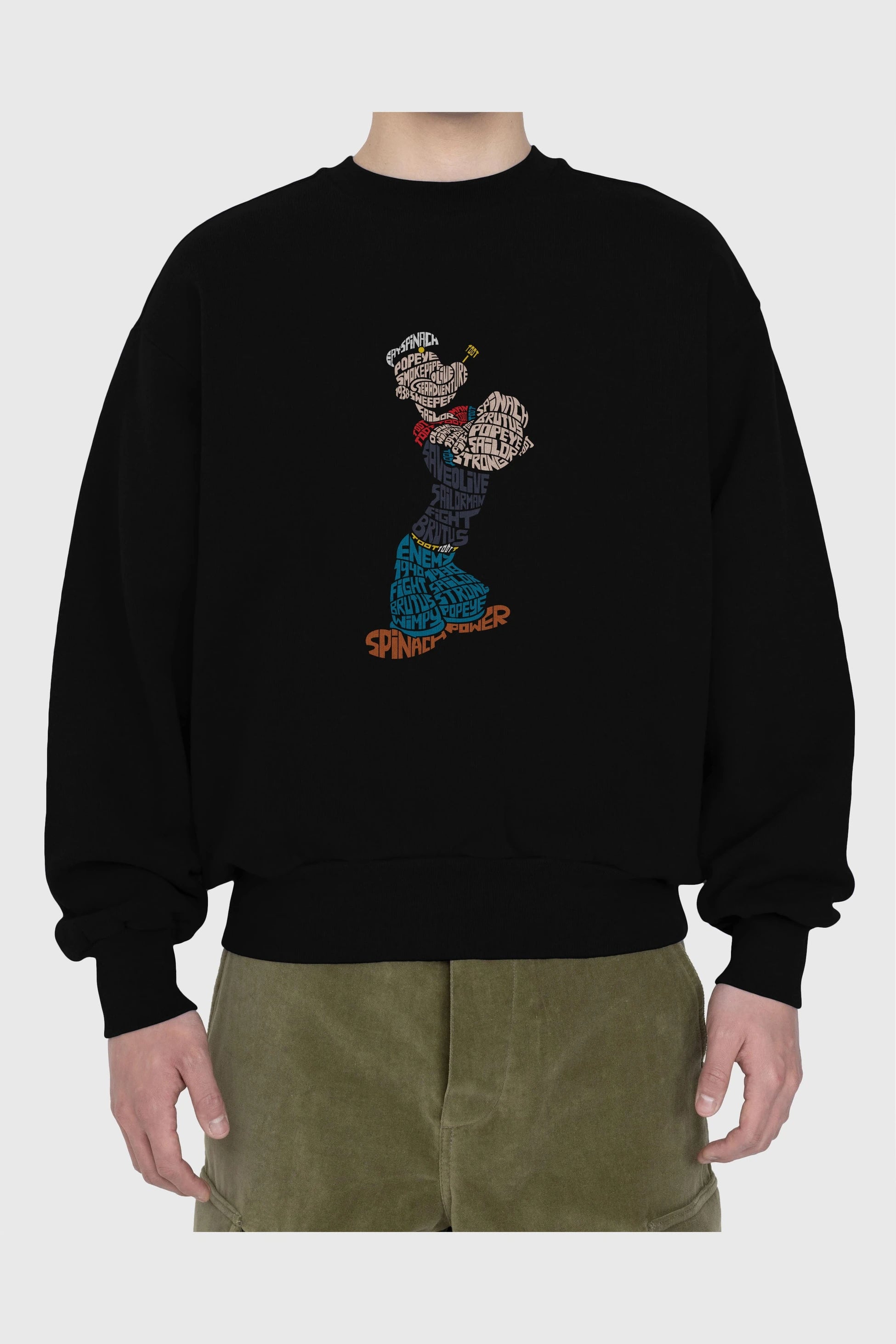 Sailorman Ön Baskılı Oversize Sweatshirt Erkek Kadın Unisex