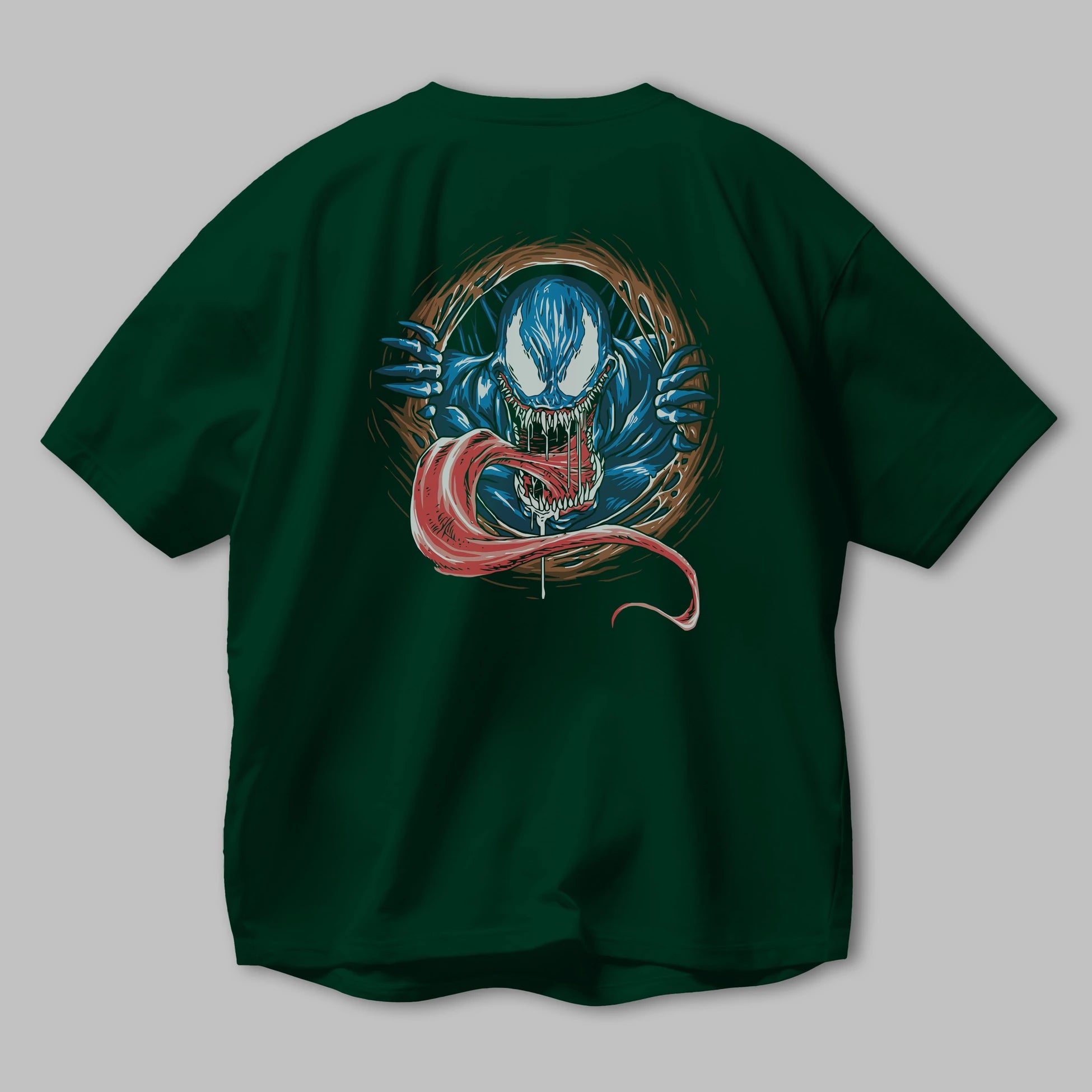 Venom (7) Arka Baskılı Oversize t-shirt Erkek Kadın Unisex %100 Pamuk Bisiklet Yaka tişort
