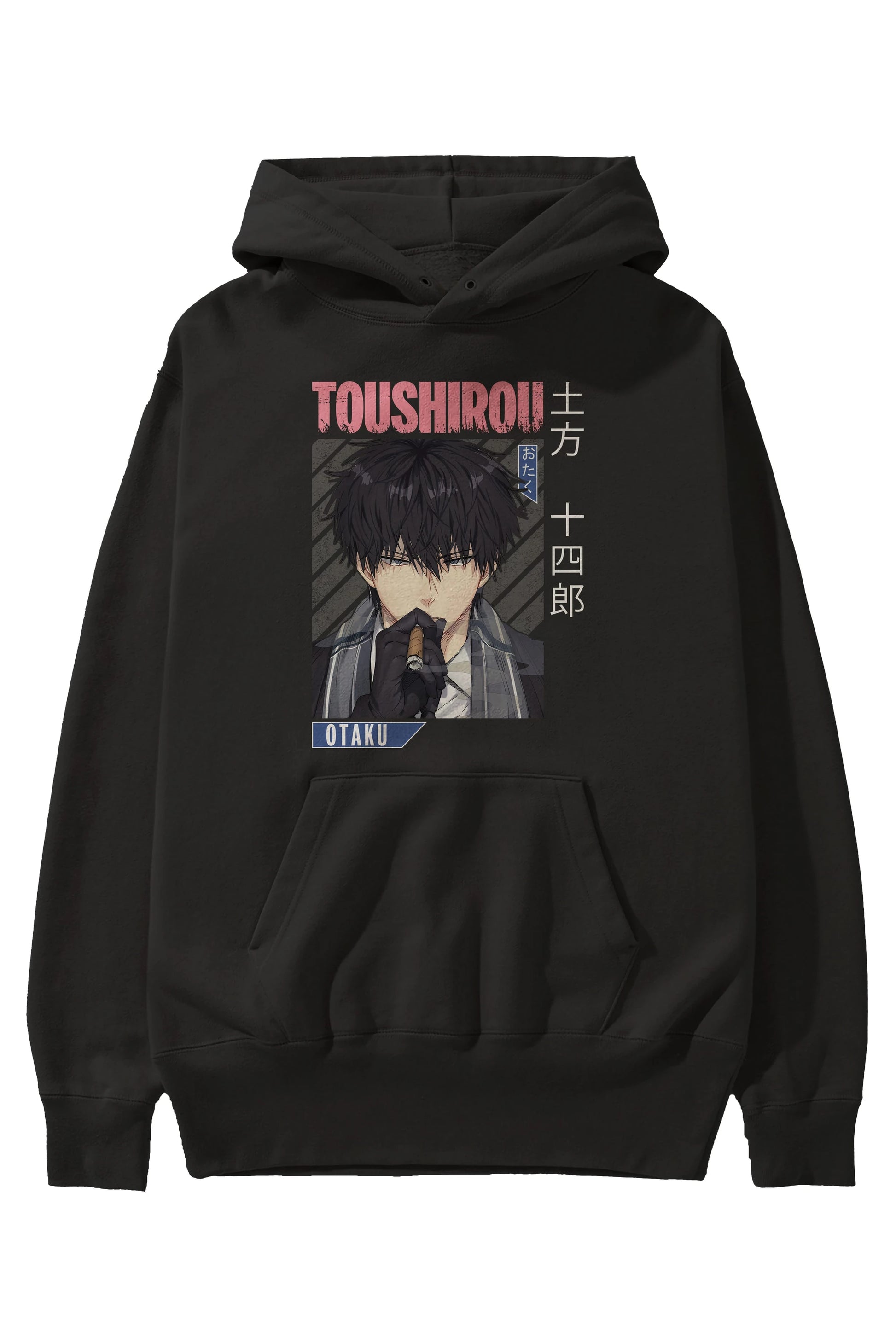Toushirou Hijikata 2 Anime Ön Baskılı Hoodie Oversize Kapüşonlu Sweatshirt Erkek Kadın Unisex