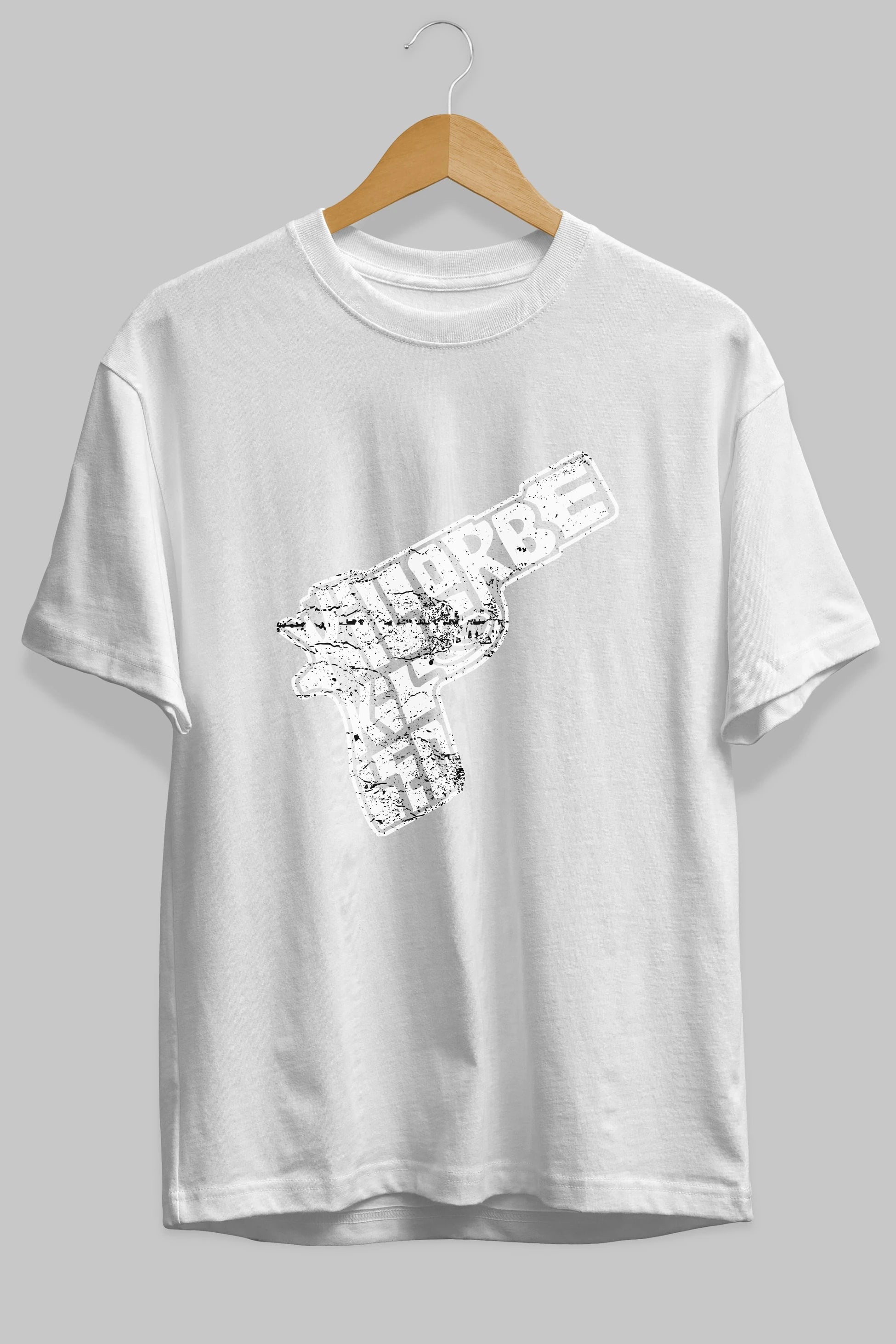Kill Or Be Killed Ön Baskılı Oversize t-shirt %100 pamuk Erkek Kadın Unisex