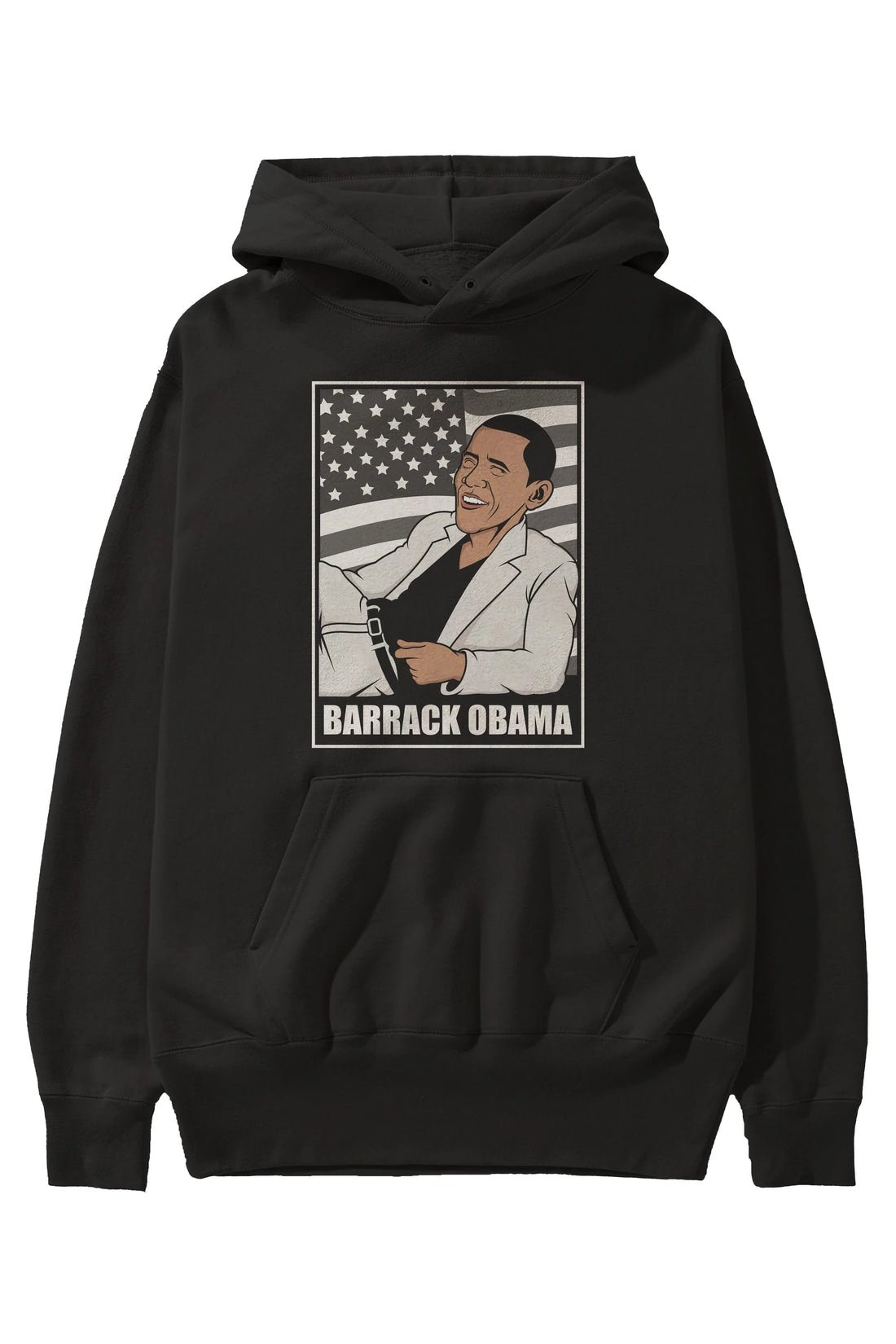 Obama Thriller Ön Baskılı Hoodie Oversize Kapüşonlu Sweatshirt Erkek Kadın Unisex