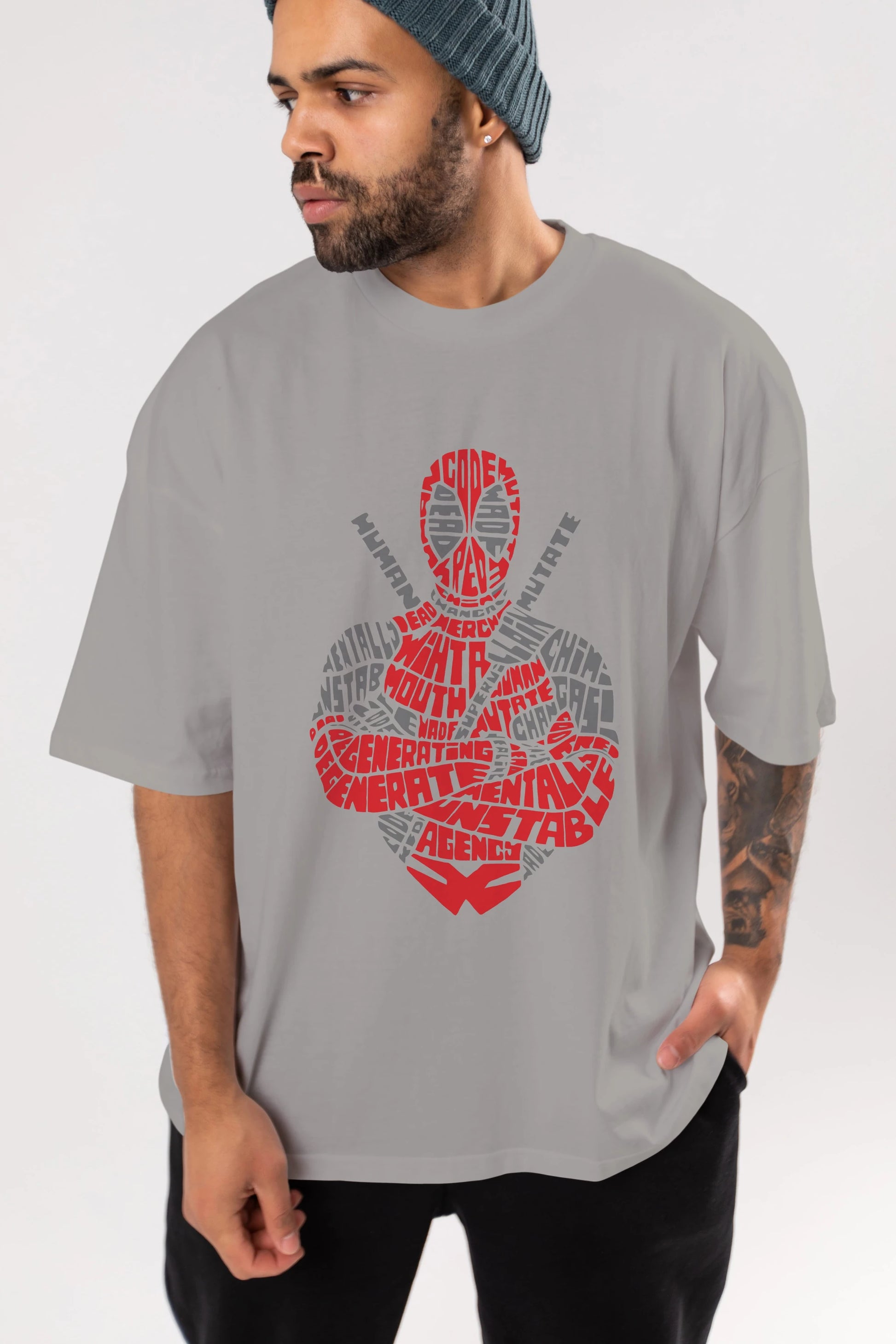 Deadpool (16) Ön Baskılı Oversize t-shirt Erkek Kadın Unisex %100 Pamuk Bisiklet Yaka tişort