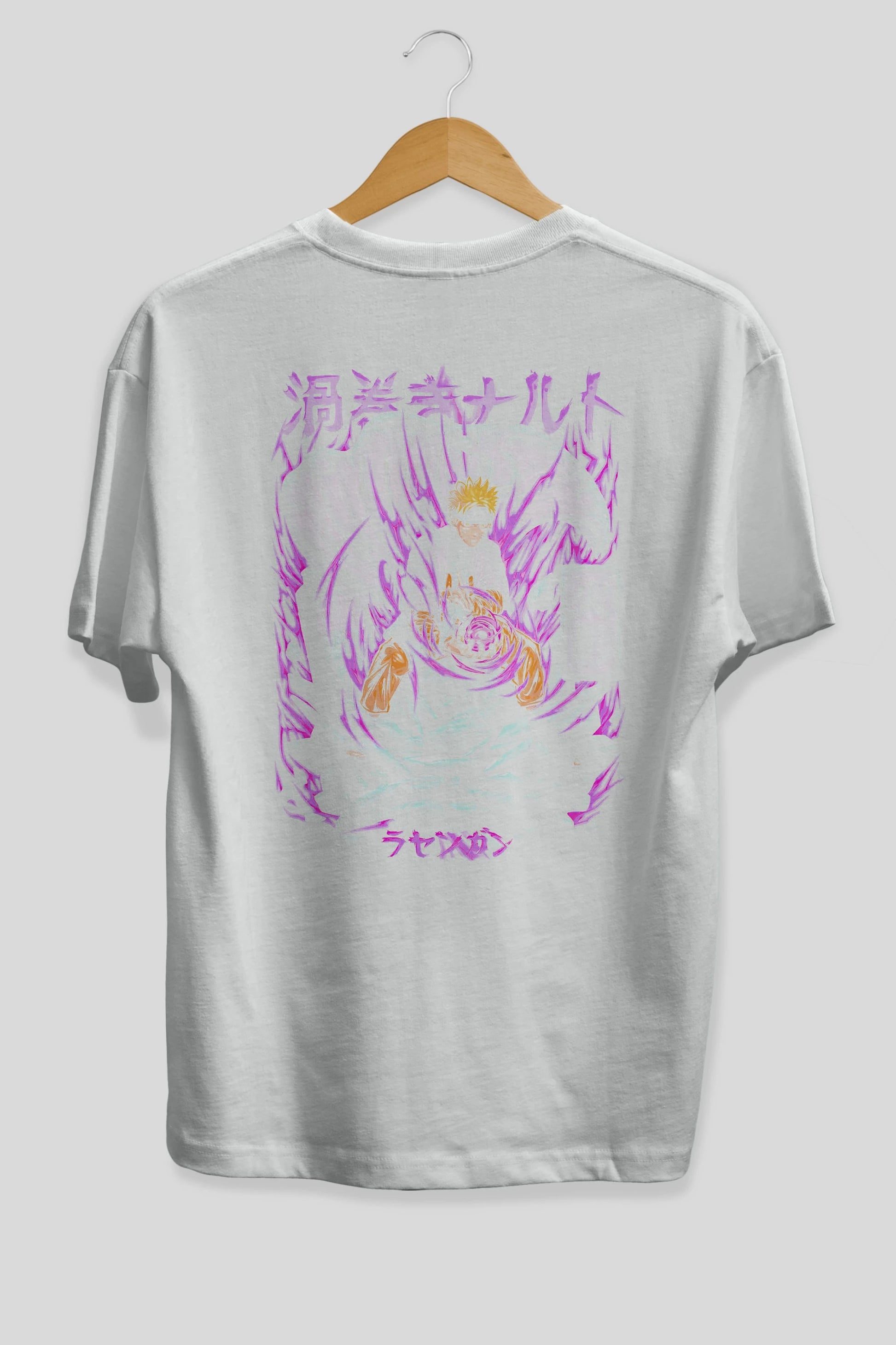 NARUTO Anime Arka Baskılı Oversize t-shirt Erkek Kadın Unisex