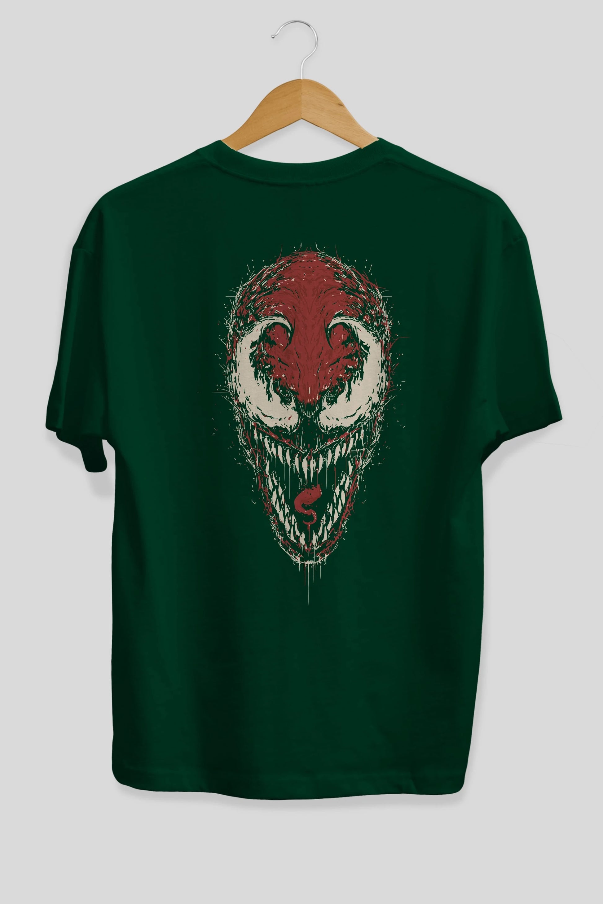 Venom (12) Arka Baskılı Oversize t-shirt Erkek Kadın Unisex %100 Pamuk Bisiklet Yaka tişort