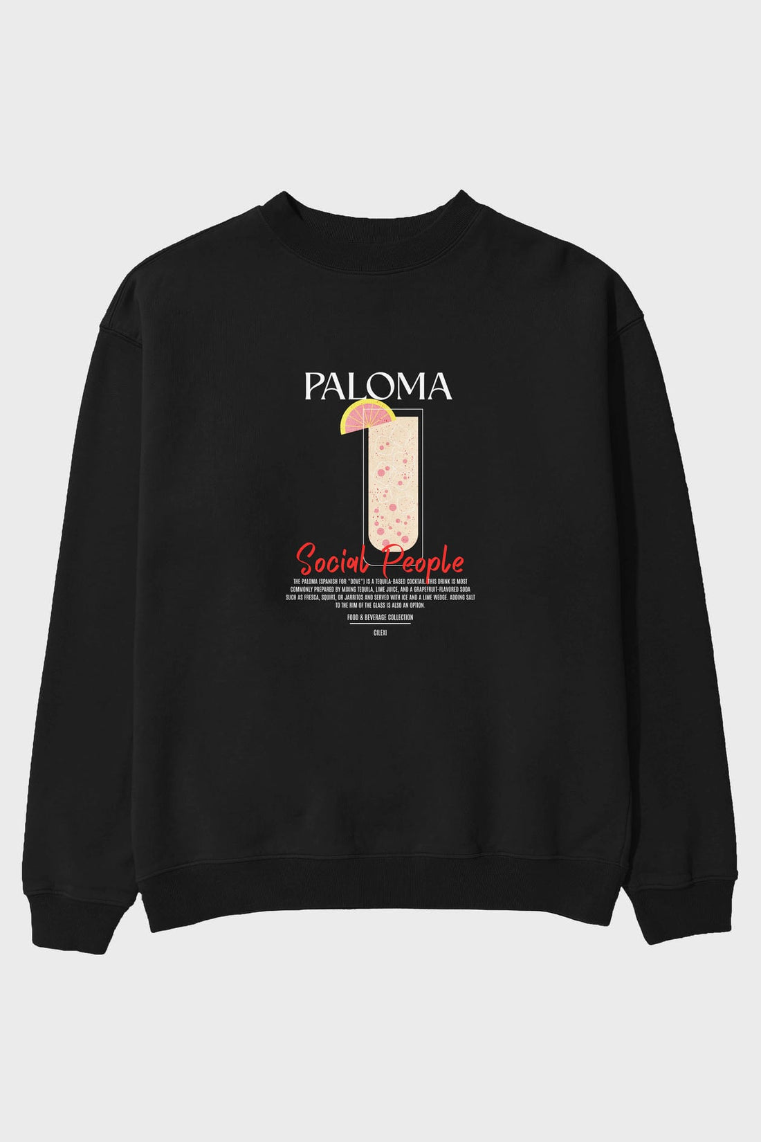Paloma ön Baskılı Oversize Sweatshirt Erkek Kadın Unisex