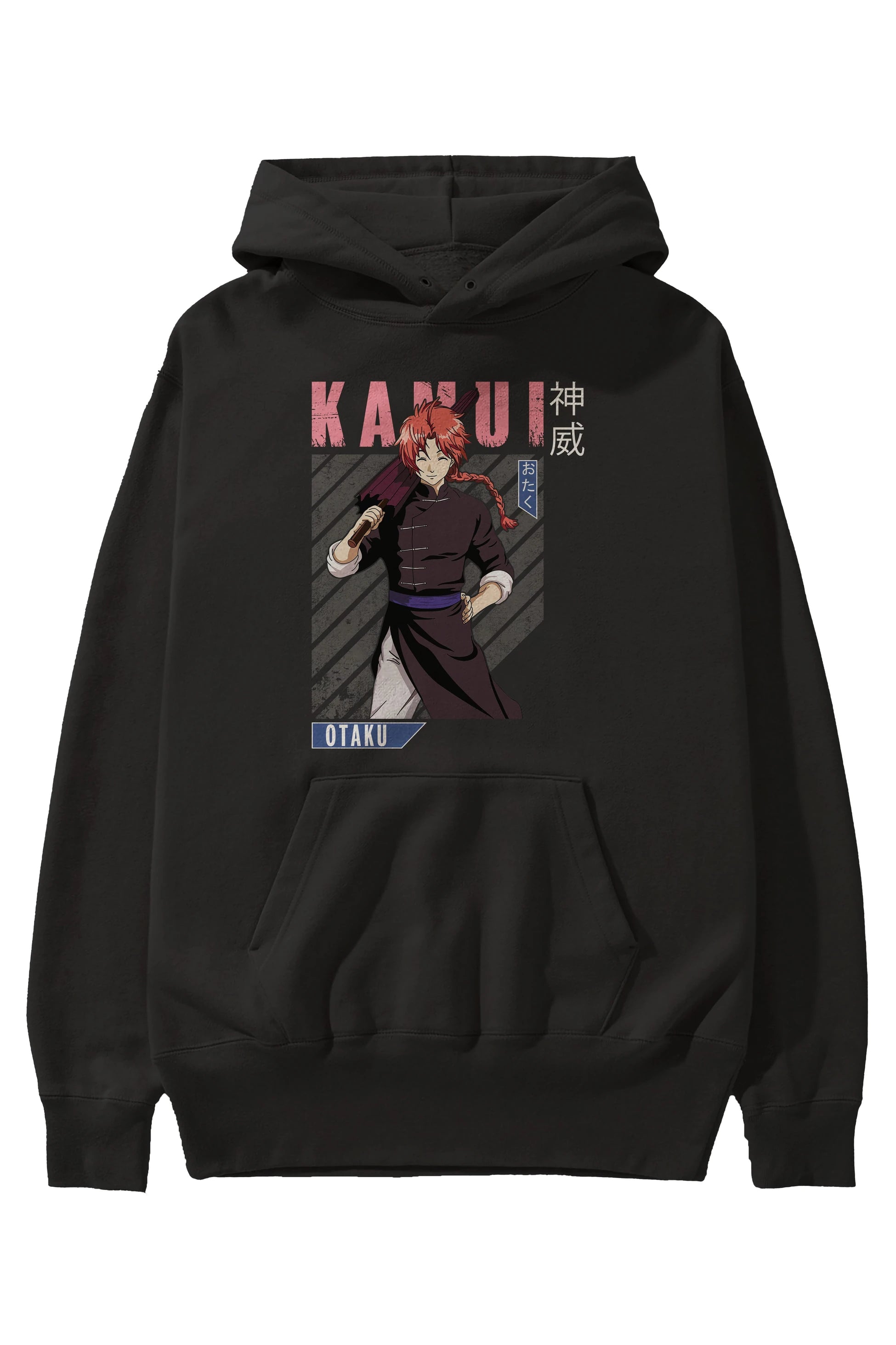 Kamui GINTAMA 1 Anime Ön Baskılı Hoodie Oversize Kapüşonlu Sweatshirt Erkek Kadın Unisex