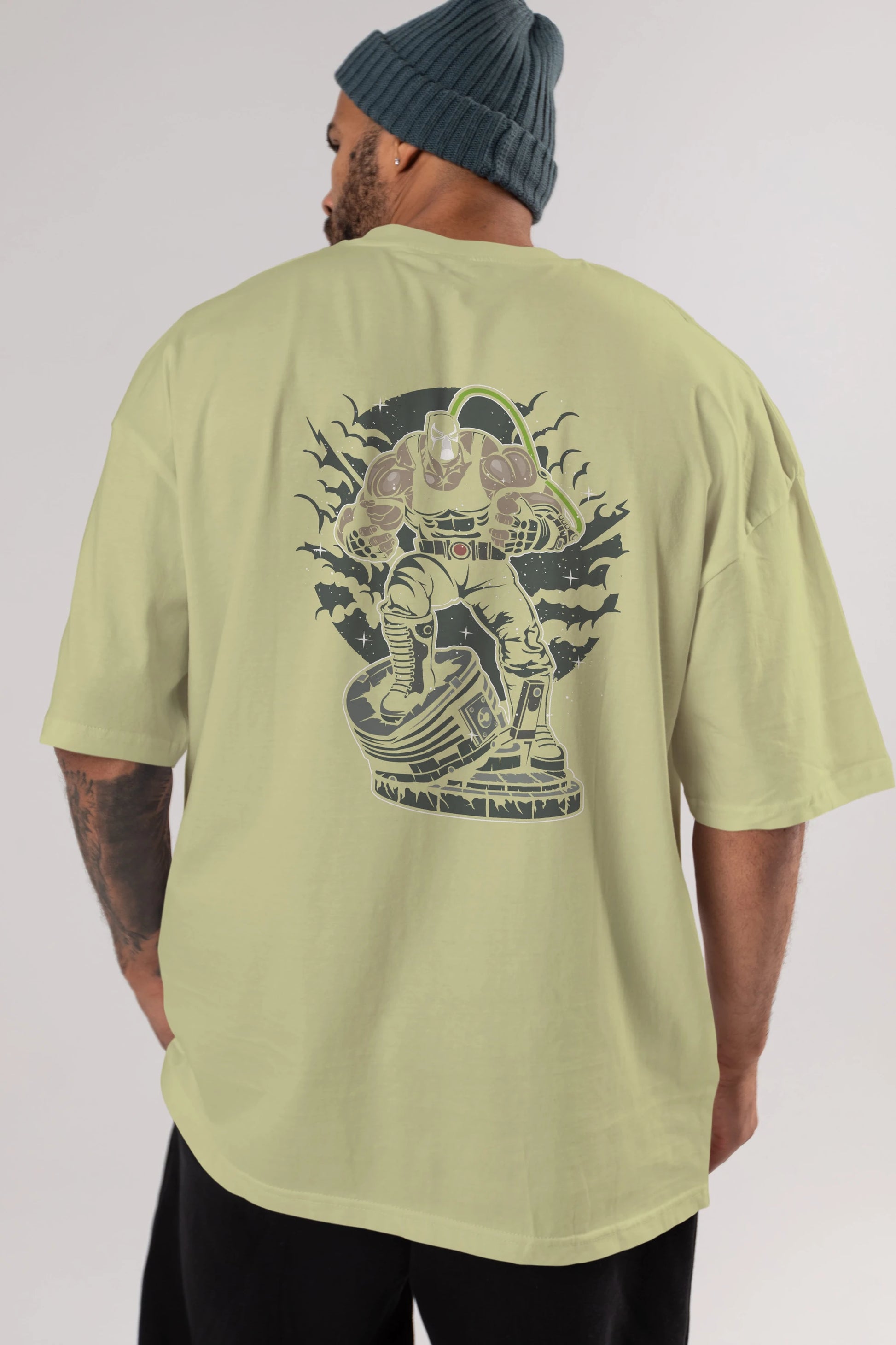 Bane (2) Arka Baskılı Oversize t-shirt Erkek Kadın Unisex %100 Pamuk
