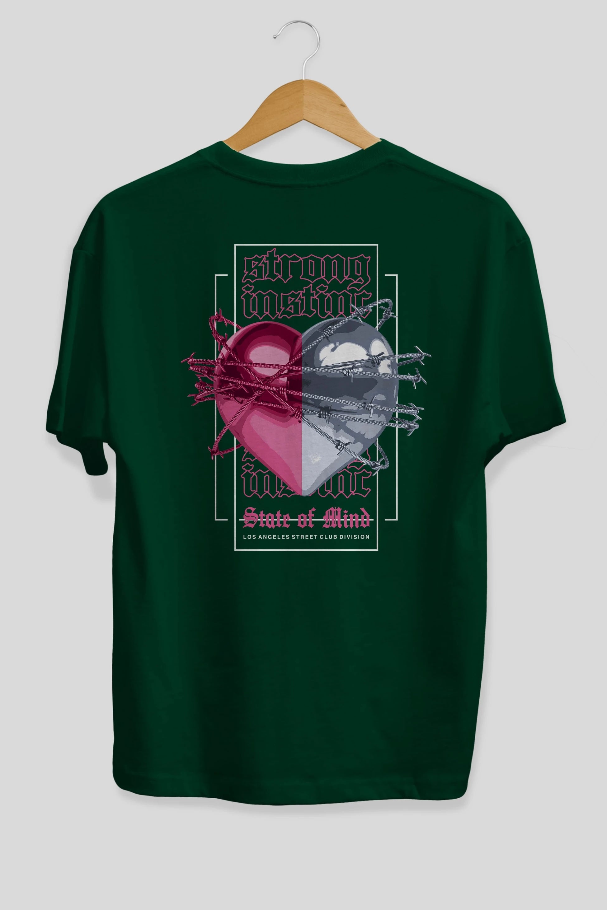 State of Mind Arka Baskılı Oversize t-shirt Erkek Kadın Unisex
