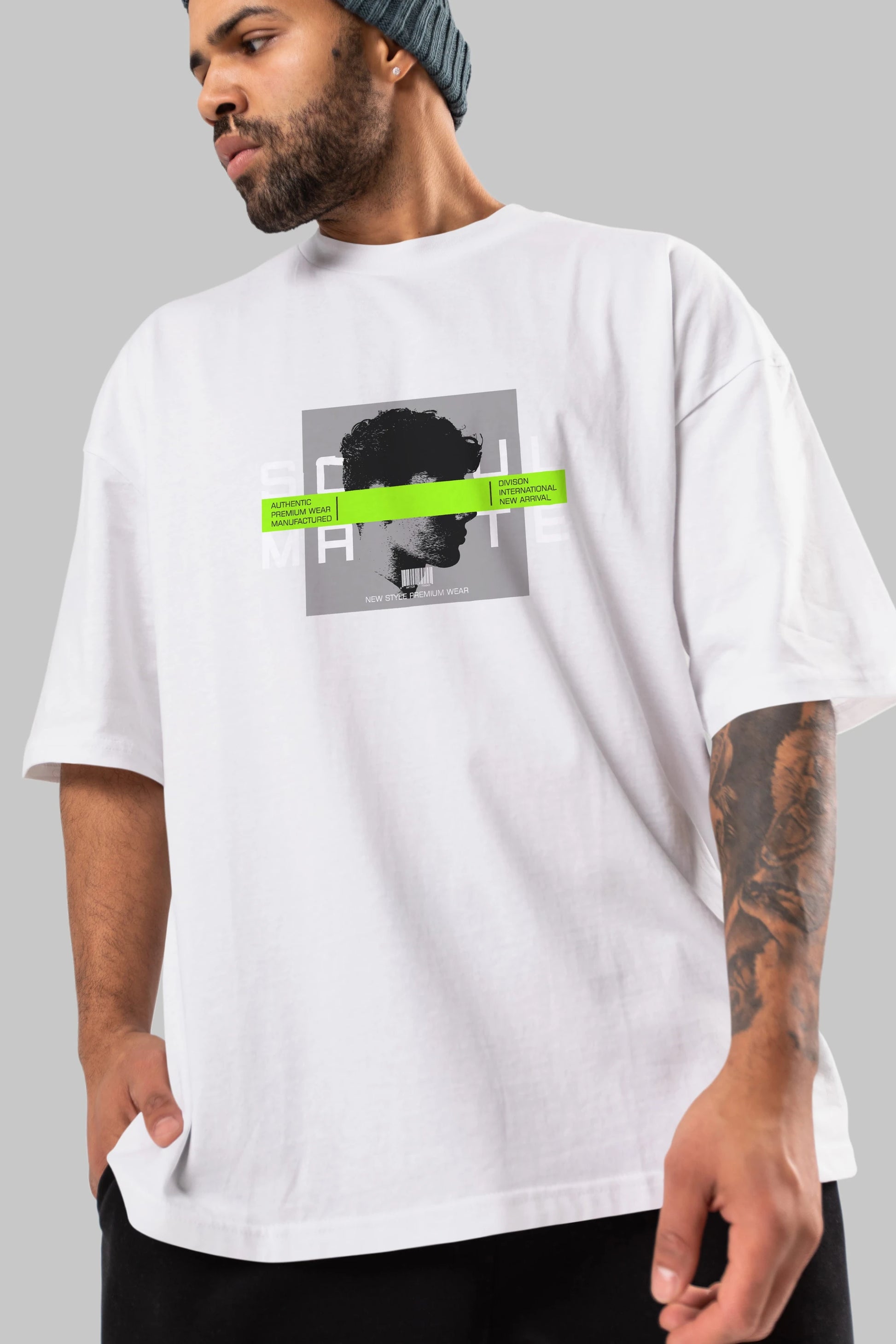 Soul Mate Ön Baskılı Oversize t-shirt Erkek Kadın Unisex