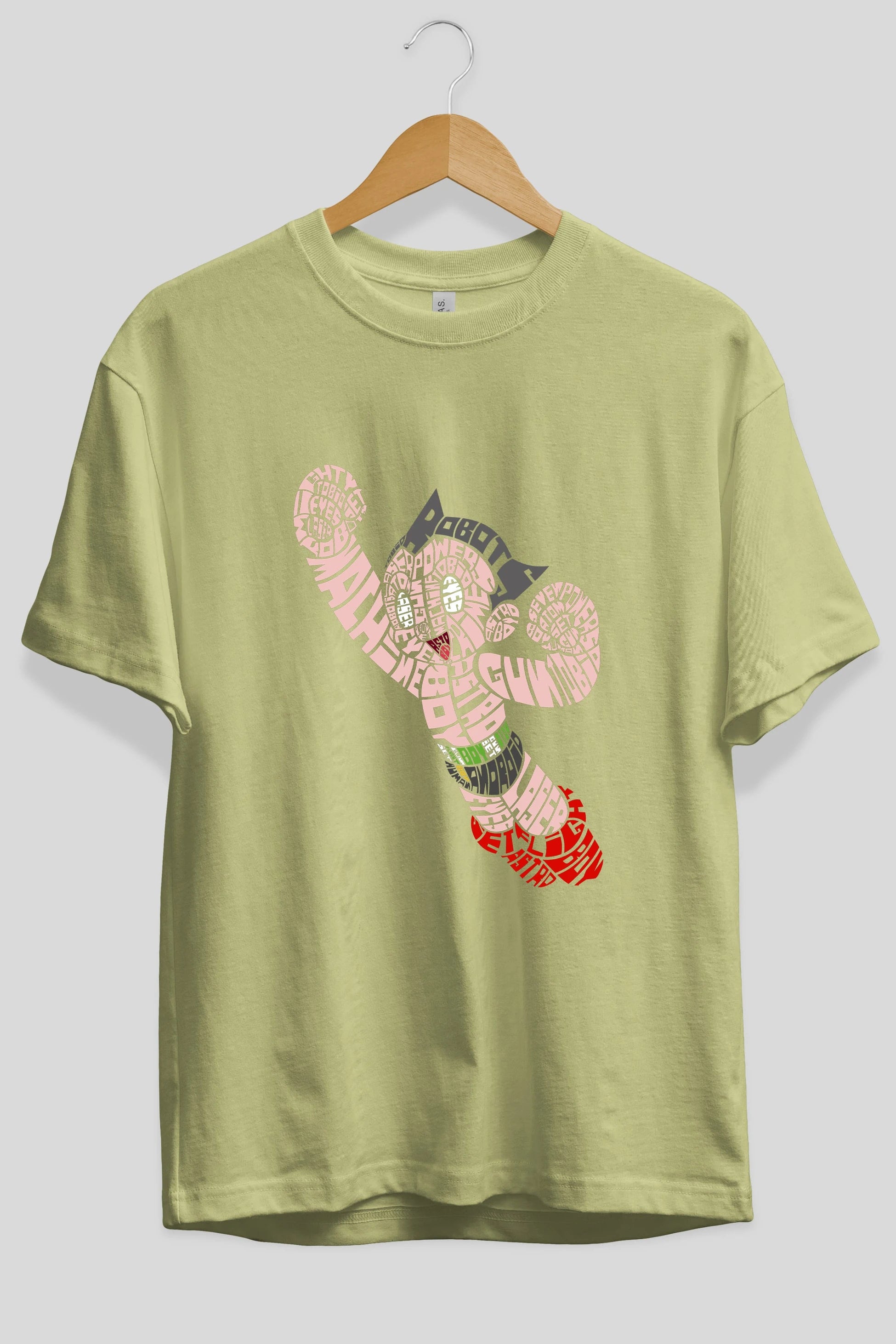 Astroboy Ön Baskılı Oversize t-shirt %100 pamuk Erkek Kadın Unisex