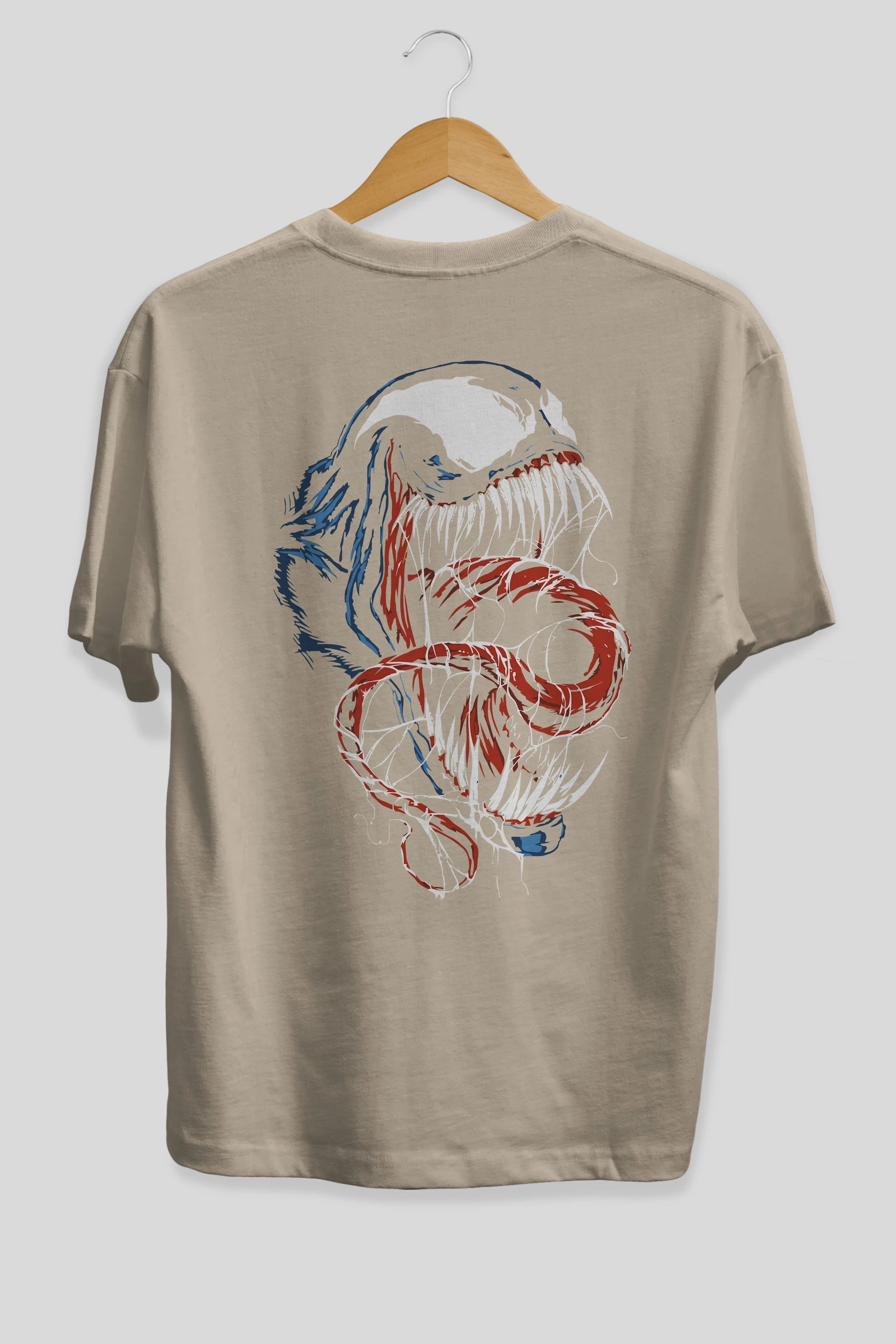 Venom (10) Arka Baskılı Oversize t-shirt Erkek Kadın Unisex %100 Pamuk Bisiklet Yaka tişort