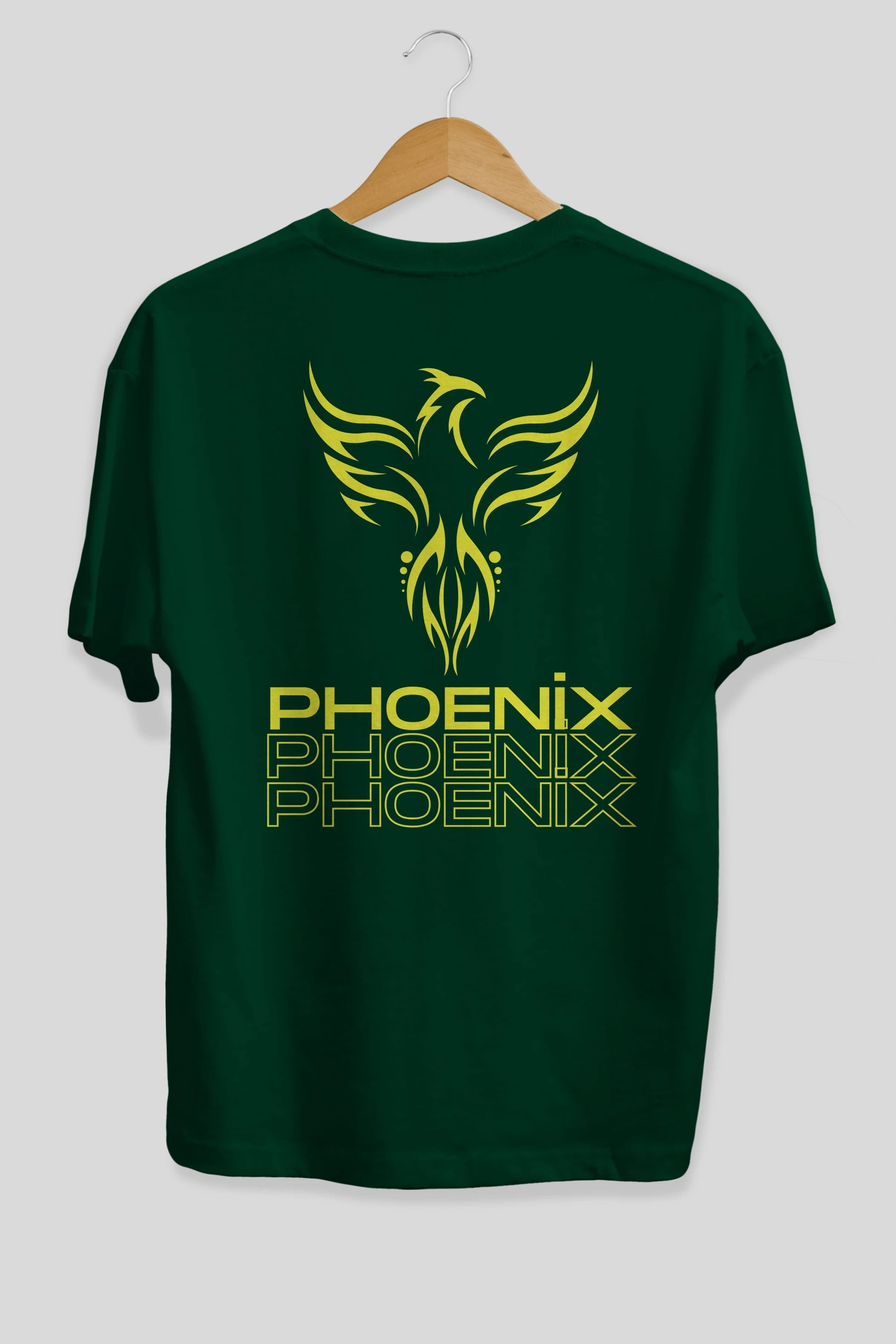 Phoenix Yazılı Arka Baskılı Oversize t-shirt Erkek Kadın Unisex