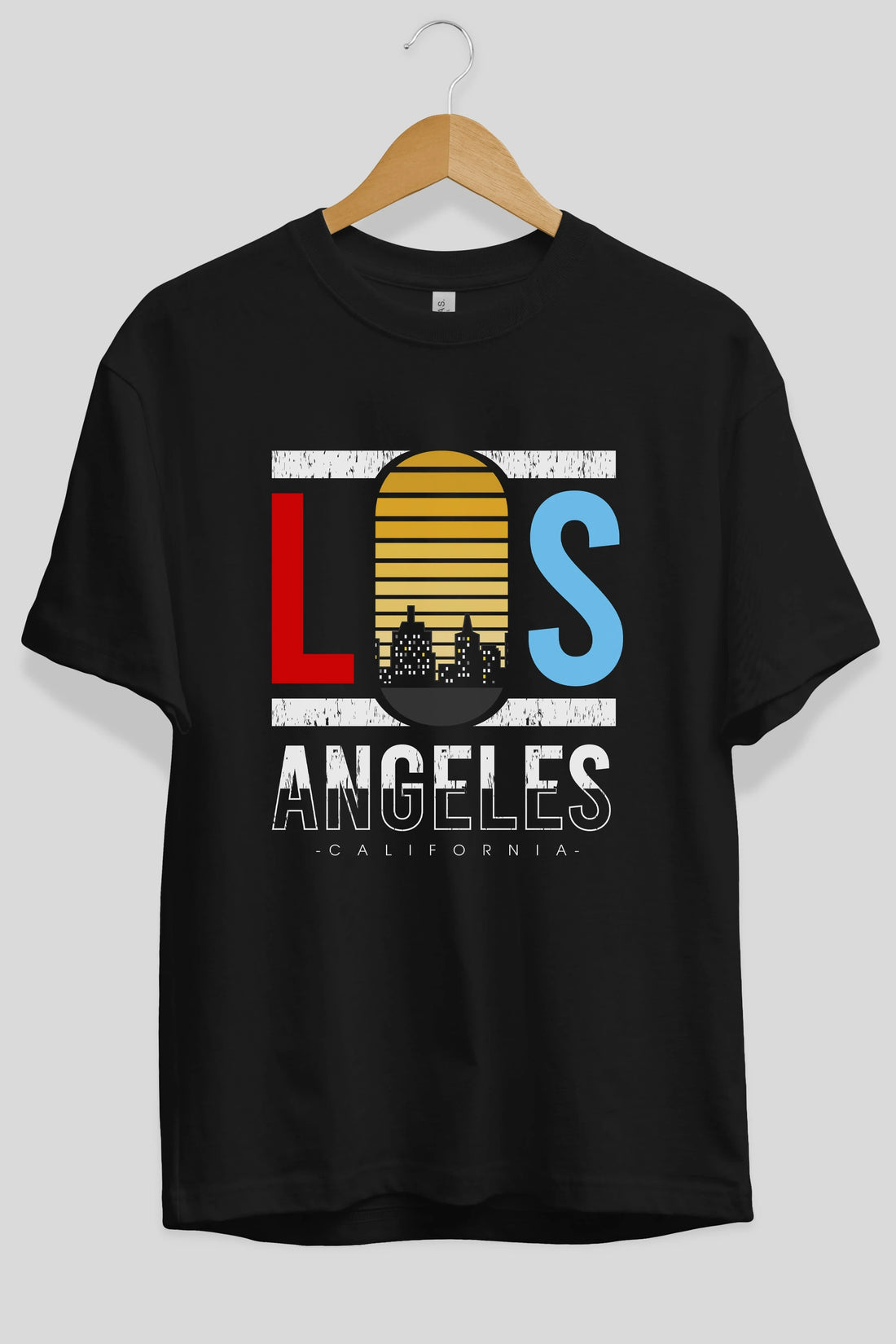 Los Angeles Ön Baskılı Oversize t-shirt Erkek Kadın Unisex