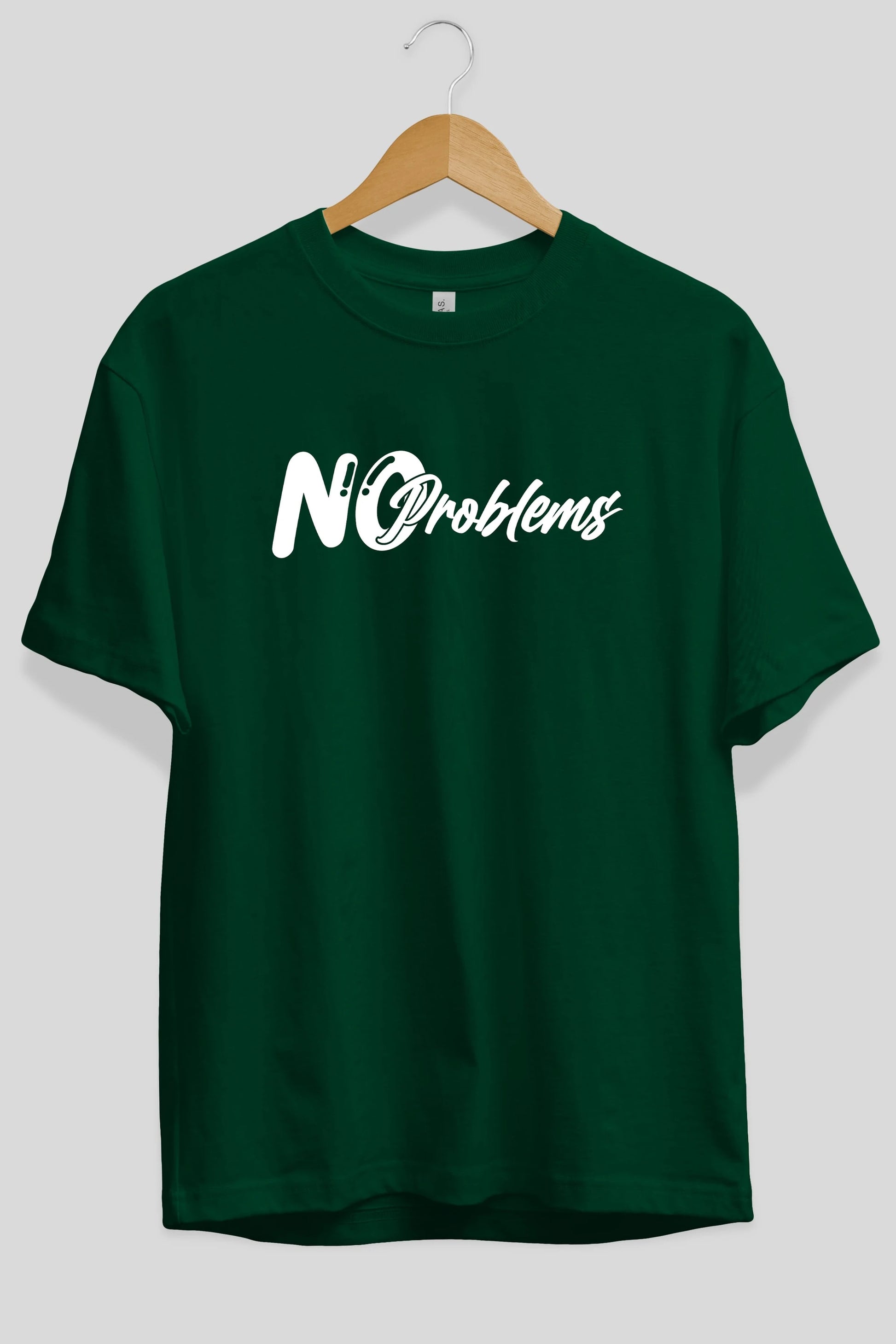 No Problems Ön Baskılı Oversize t-shirt %100 pamuk Erkek Kadın Unisex