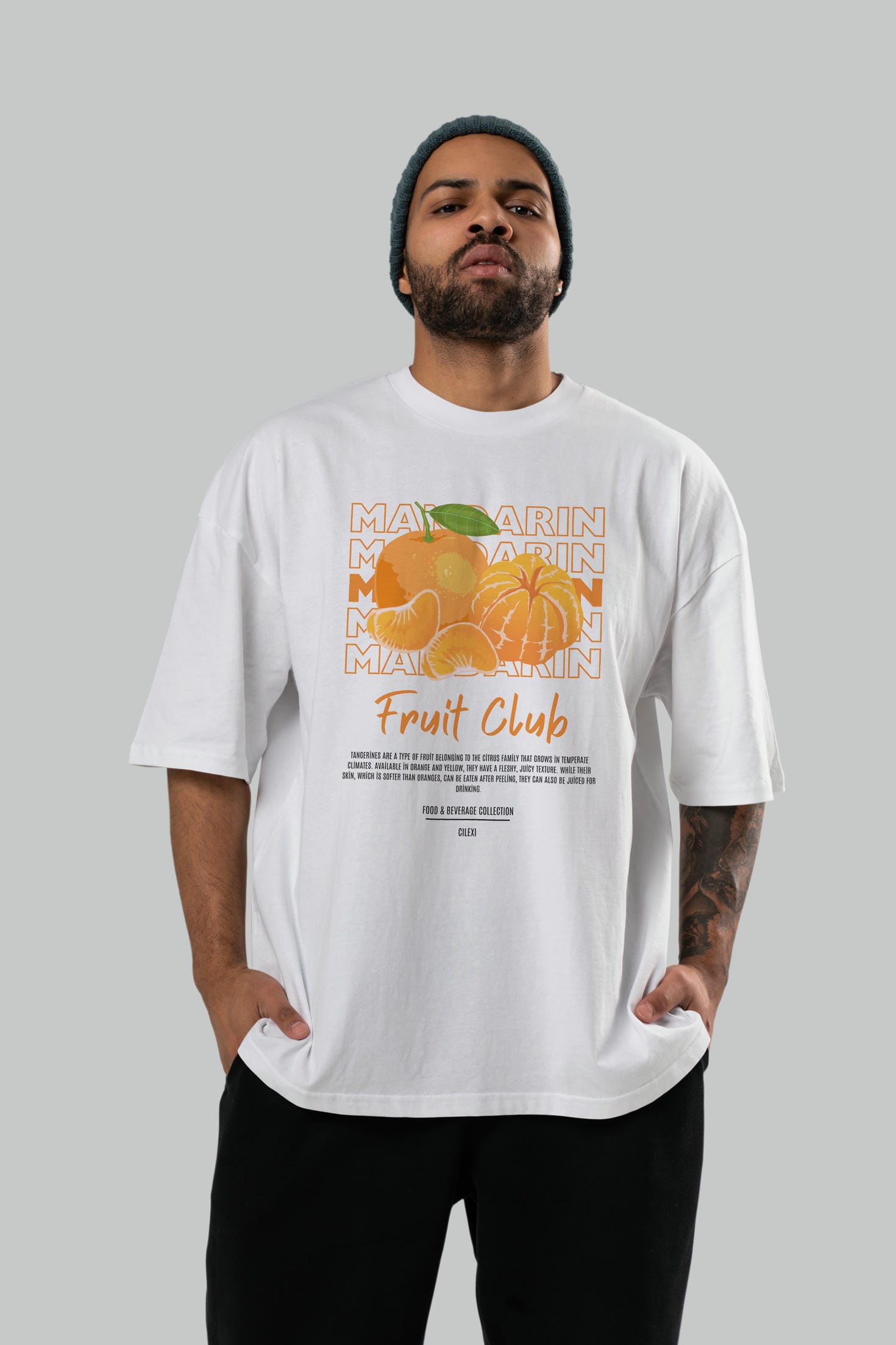 Mandarin Ön Baskılı Oversize t-shirt Erkek Kadın Pamuk Bisiklet Yaka tişort