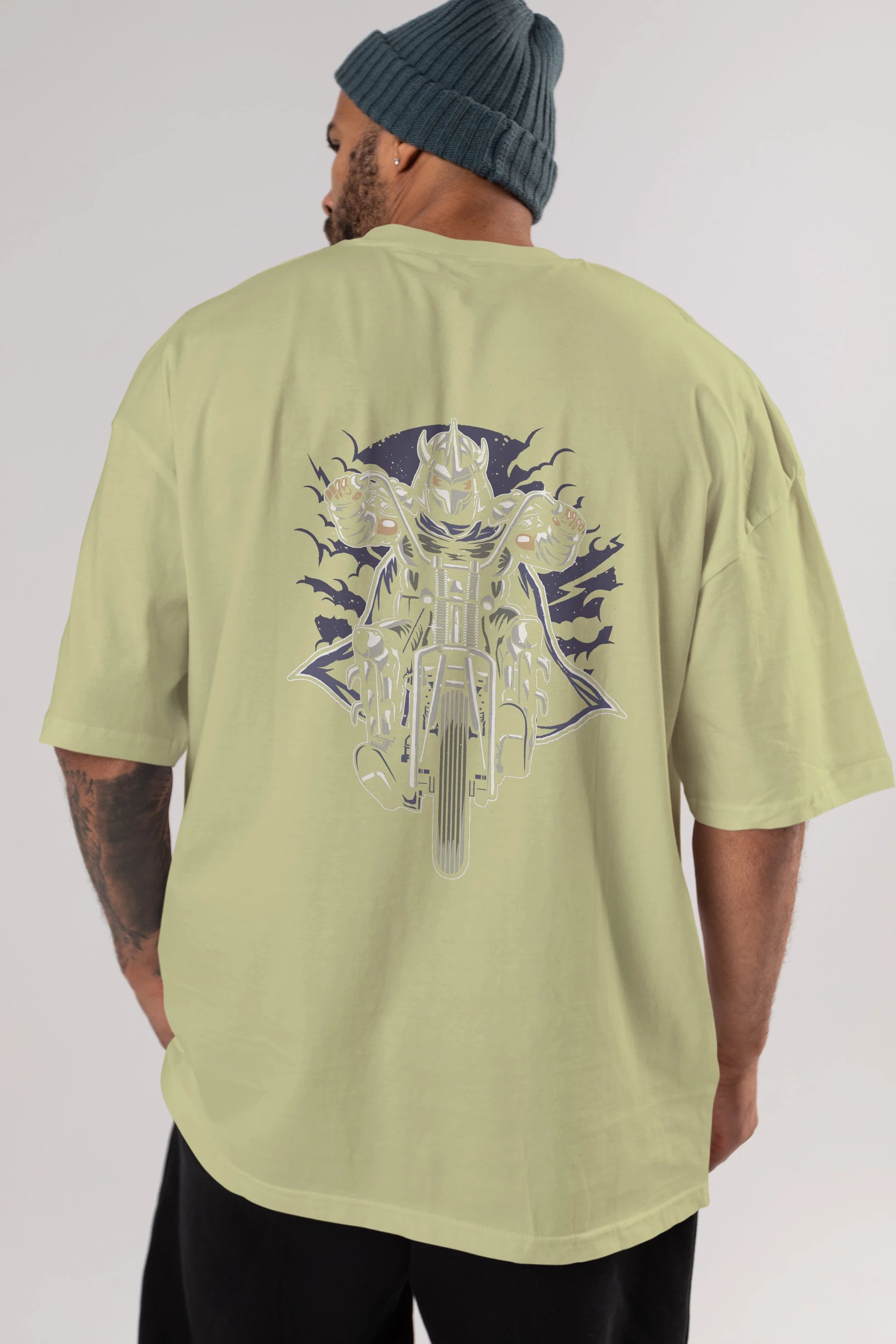 Shred Chopper Arka Baskılı Oversize t-shirt Erkek Kadın Unisex %100 Pamuk