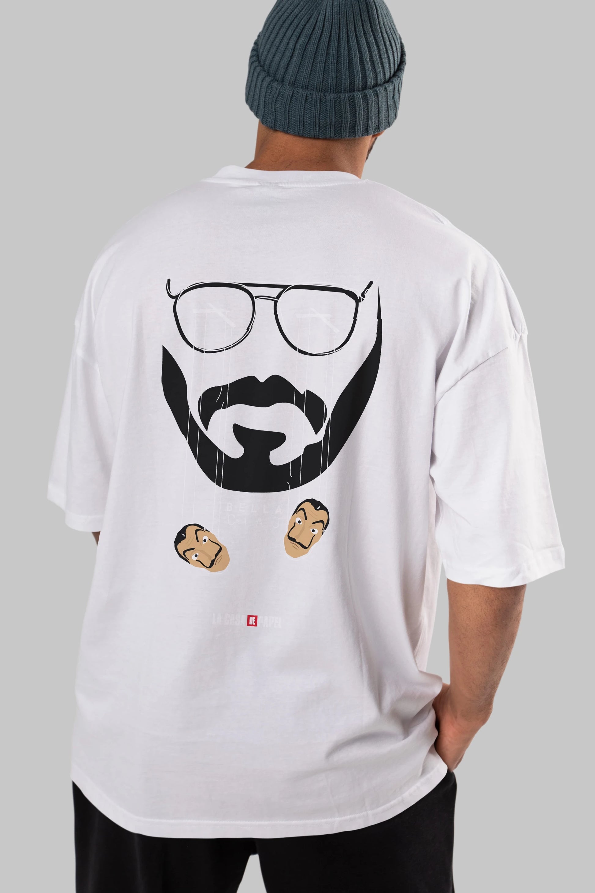 La Casa De Papel (11) Arka Baskılı Oversize t-shirt Erkek Kadın Unisex %100 Pamuk Bisiklet Yaka tişort