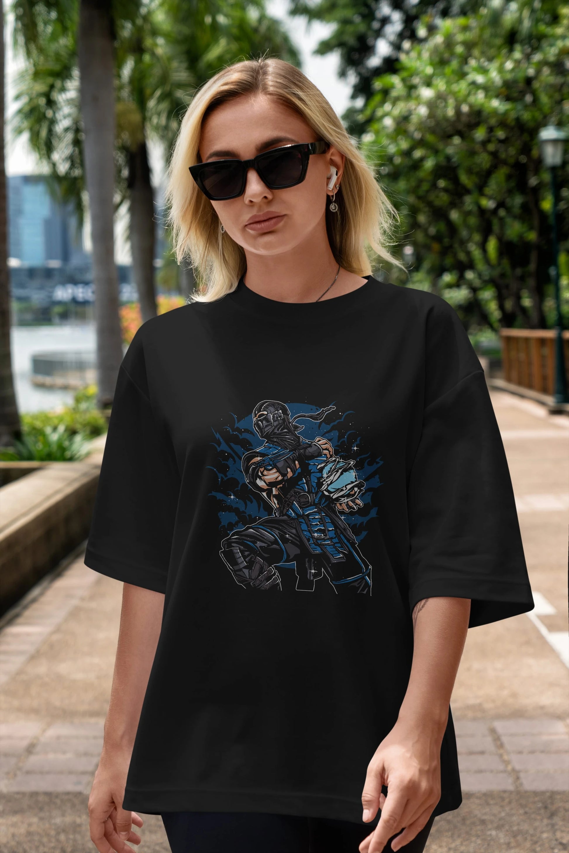 Sub Zero Ön Baskılı Oversize t-shirt Erkek Kadın Unisex %100 Pamuk tişort