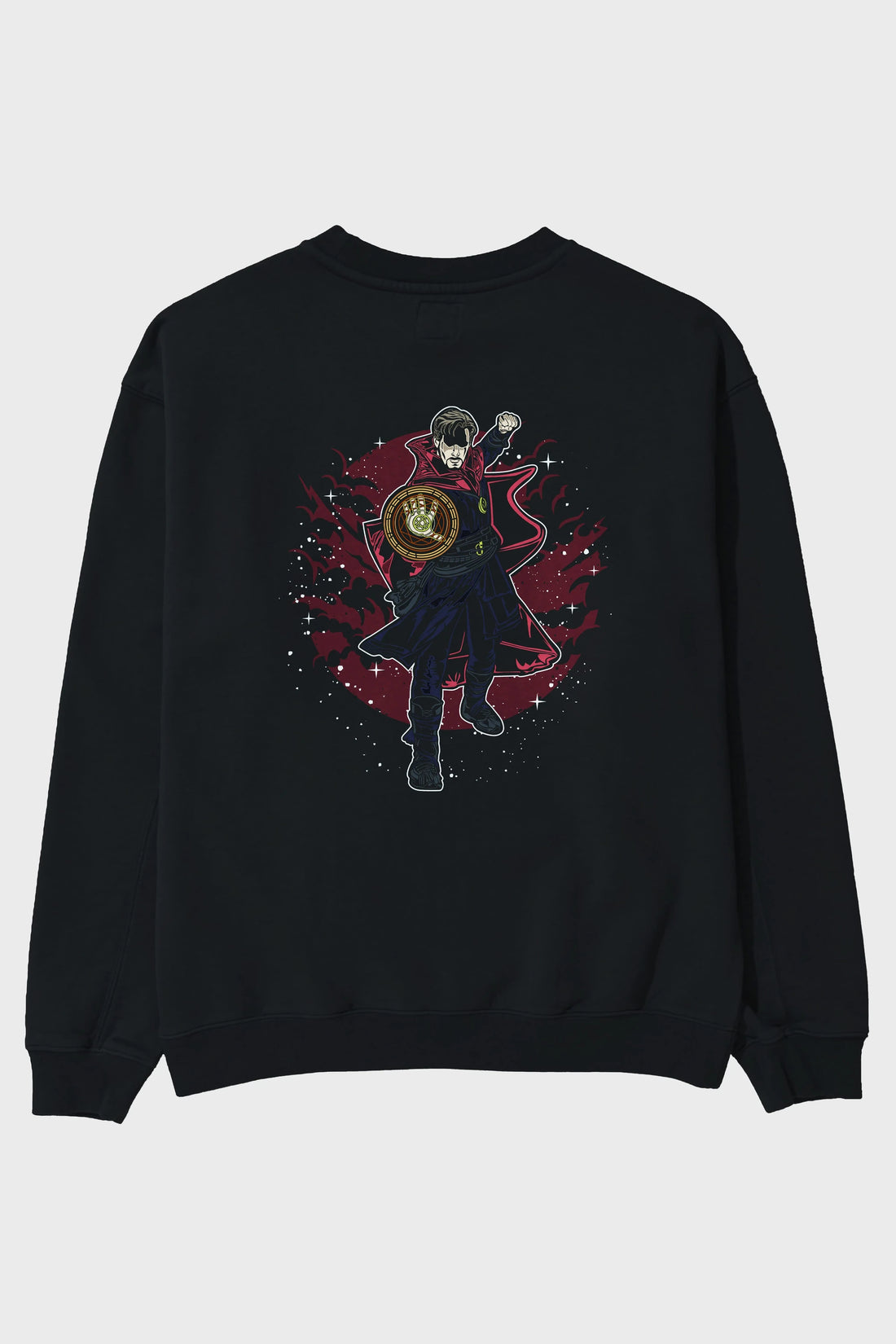 DOCTER STRANGE Arka Baskılı Oversize Sweatshirt Erkek Kadın Unisex