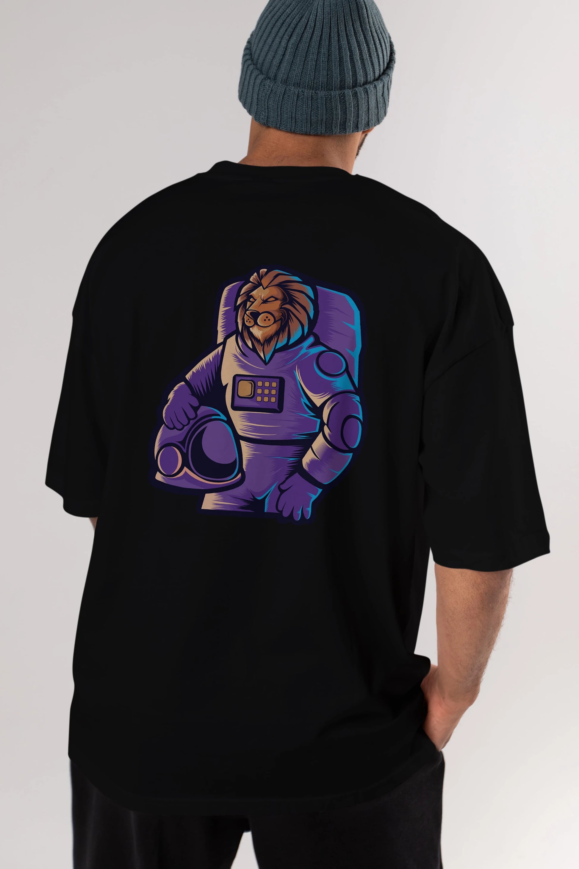 Astroking Arka Baskılı Oversize t-shirt Erkek Kadın Unisex