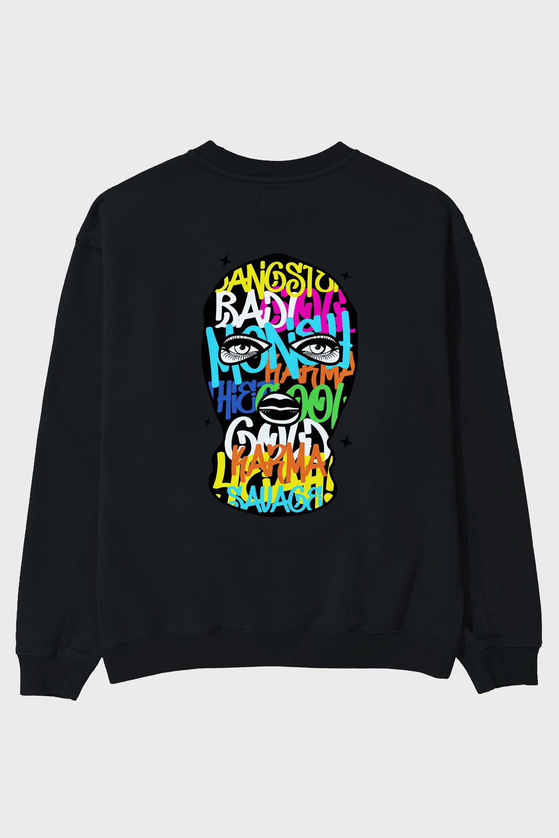 Karma Savage Arka Baskılı Oversize Sweatshirt Erkek Kadın Unisex