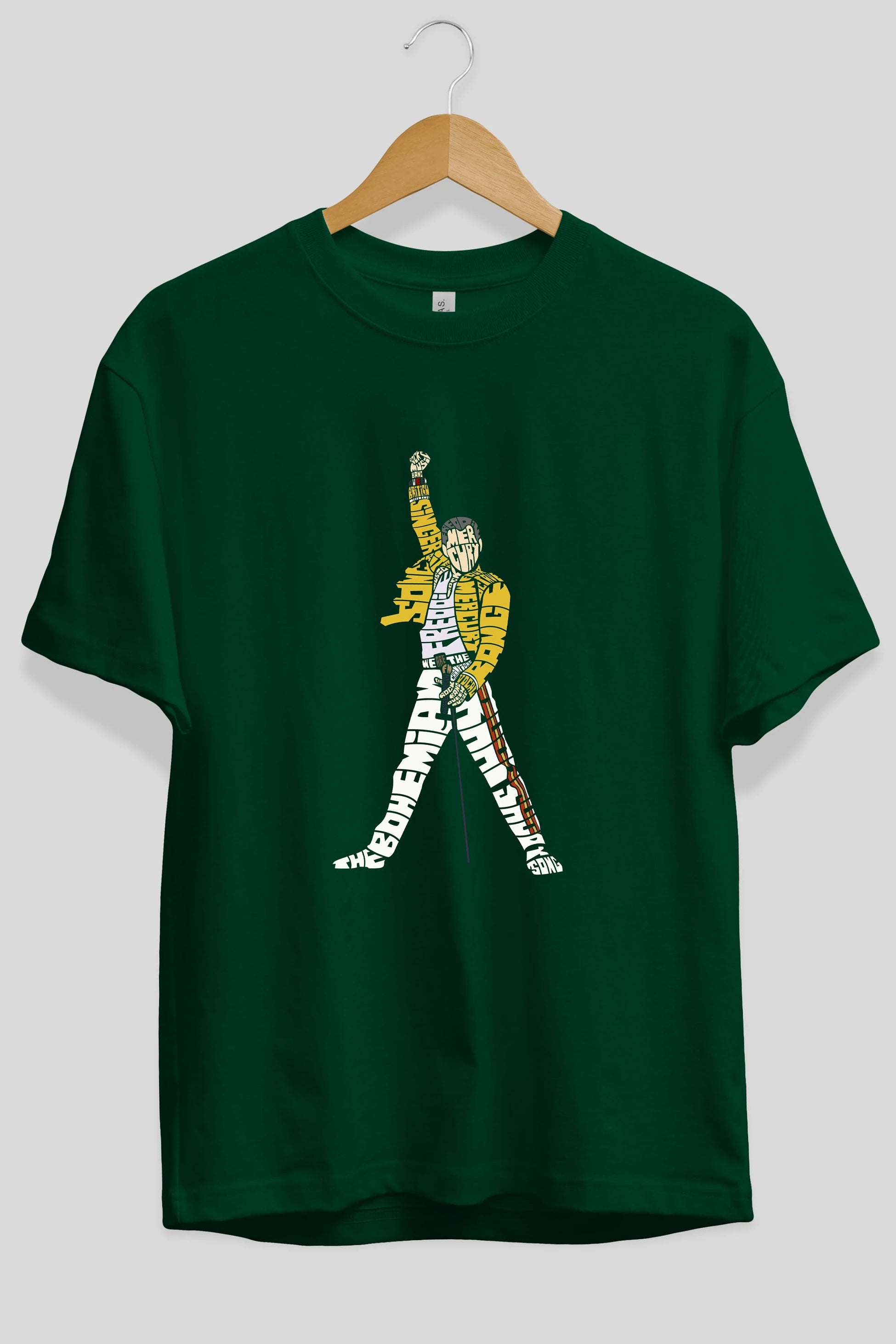 Freddy Mercury Ön Baskılı Oversize t-shirt %100 pamuk Erkek Kadın Unisex