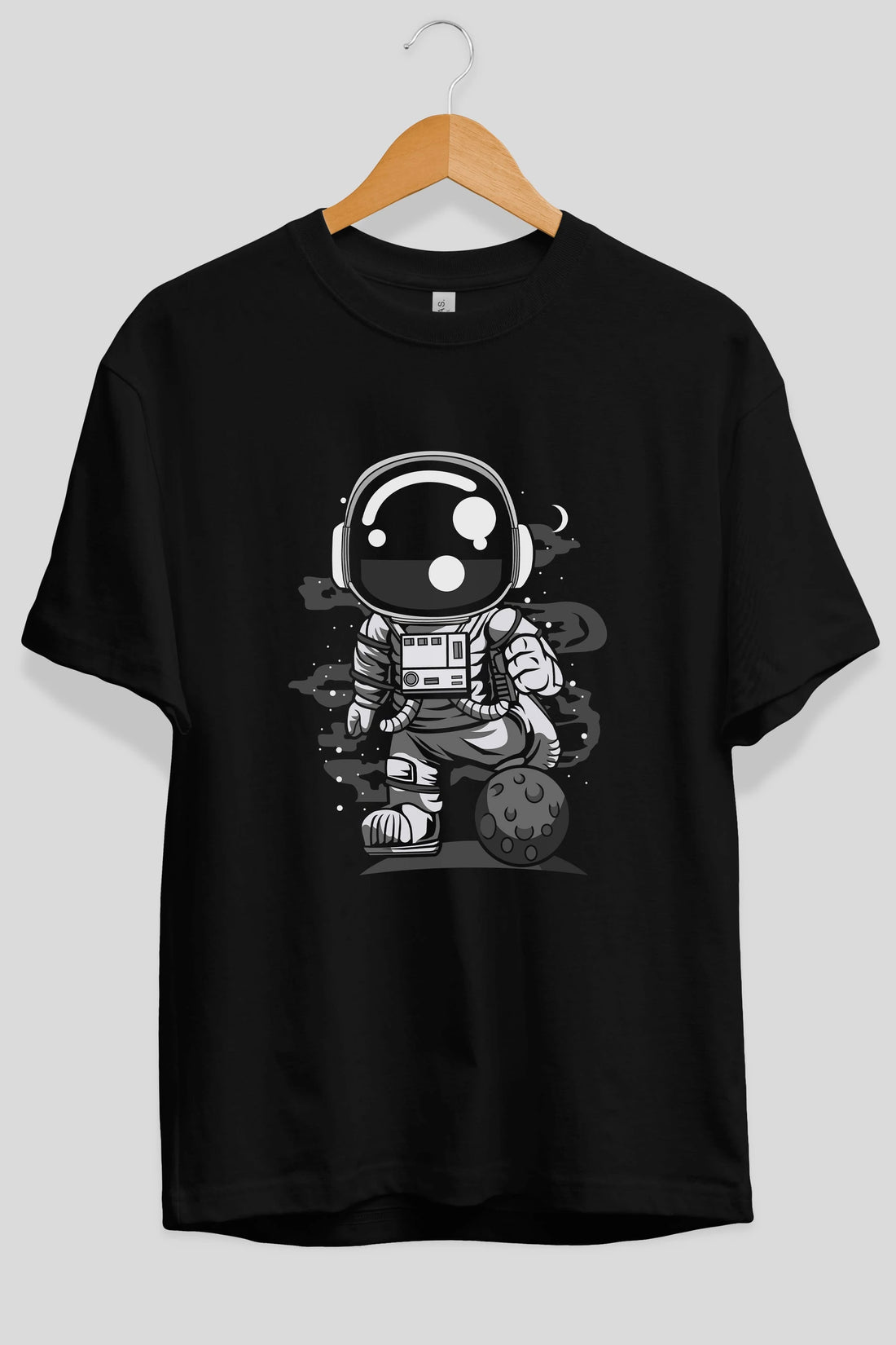 Astronaut Soccer Ön Baskılı Oversize t-shirt Erkek Kadın Unisex