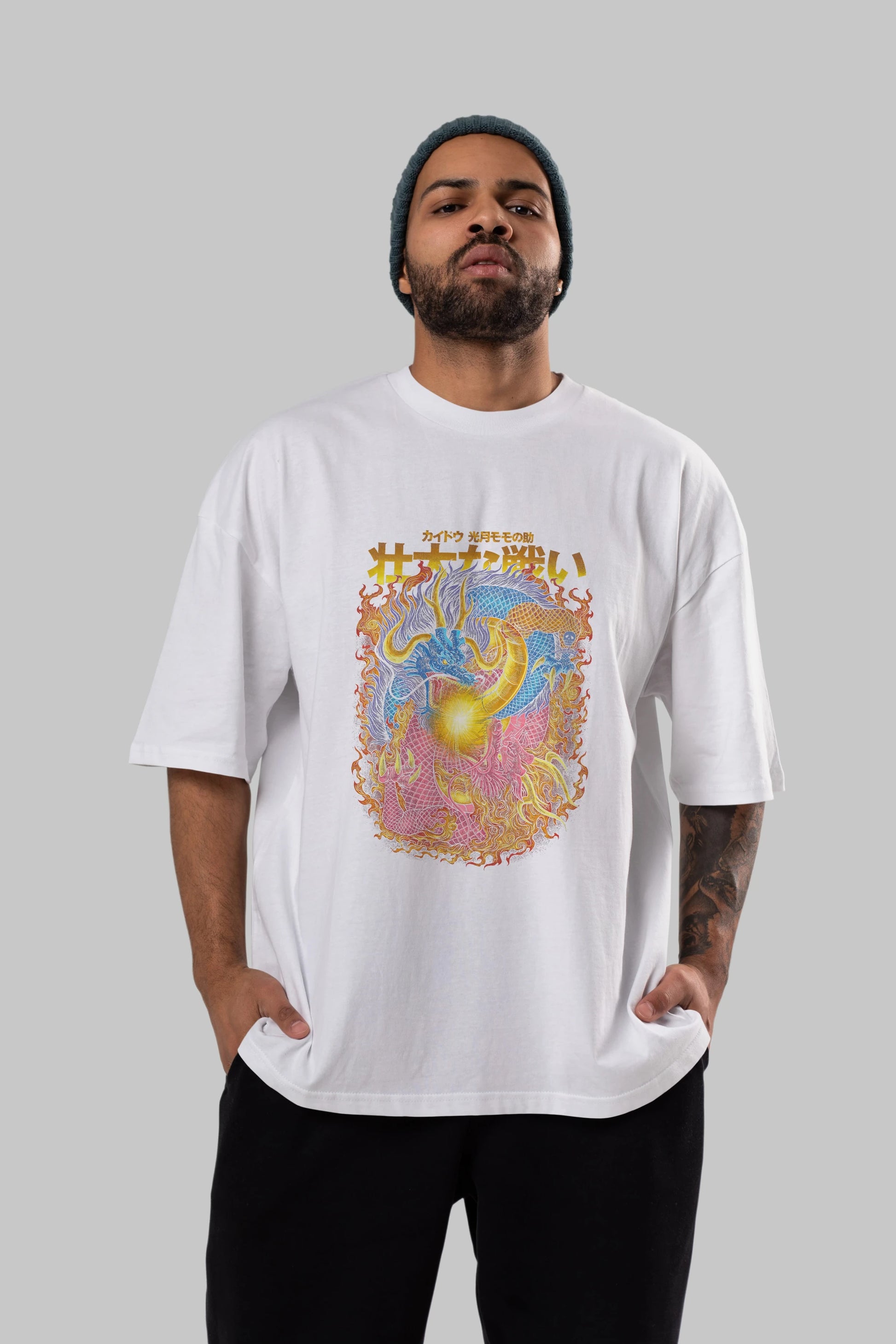 ONE PIECE (4) Anime Ön Baskılı Oversize t-shirt %100 pamuk Erkek Kadın Unisex
