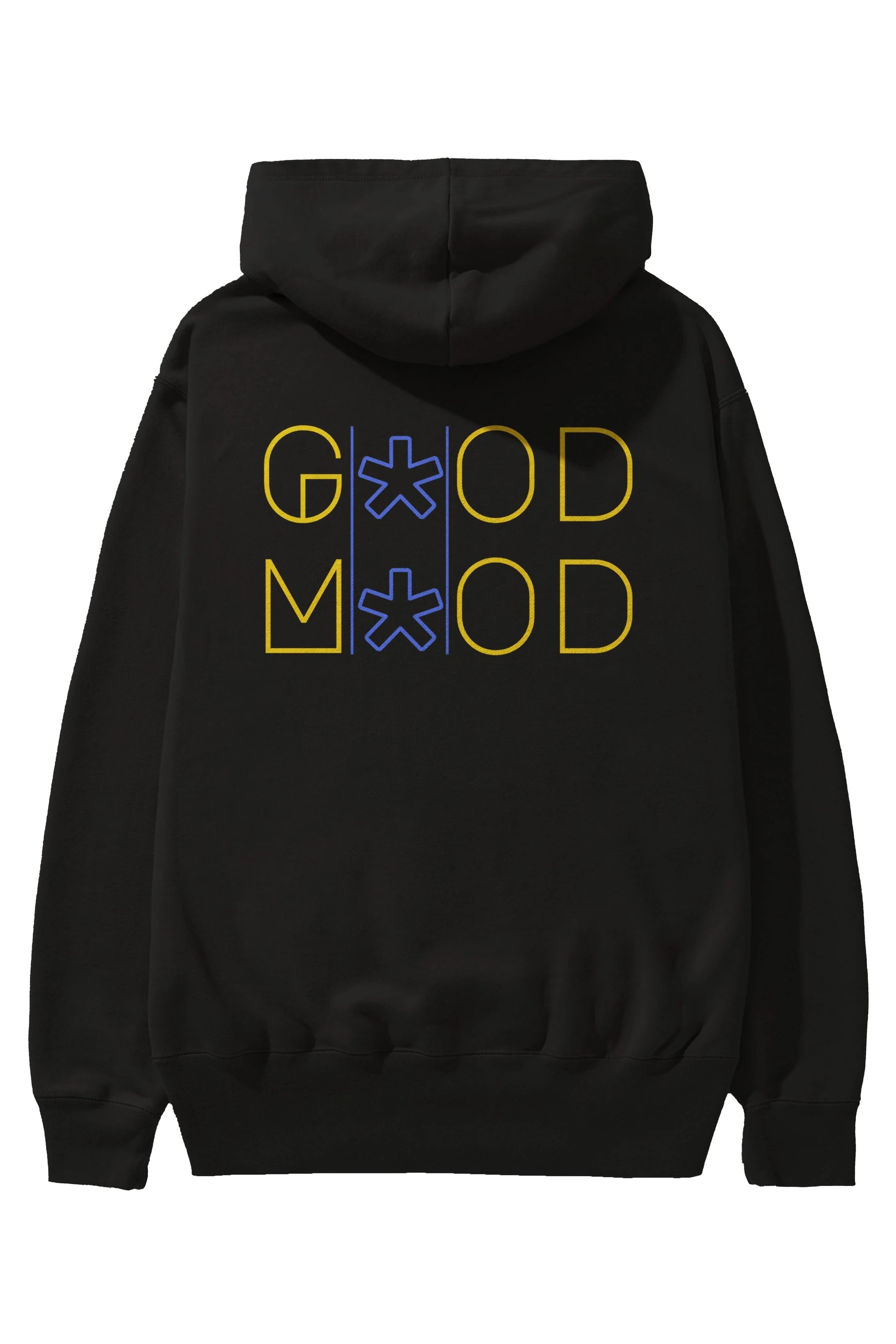 Good Mood Yazılı Arka Baskılı Oversize Hoodie Kapüşonlu Sweatshirt Erkek Kadın Unisex