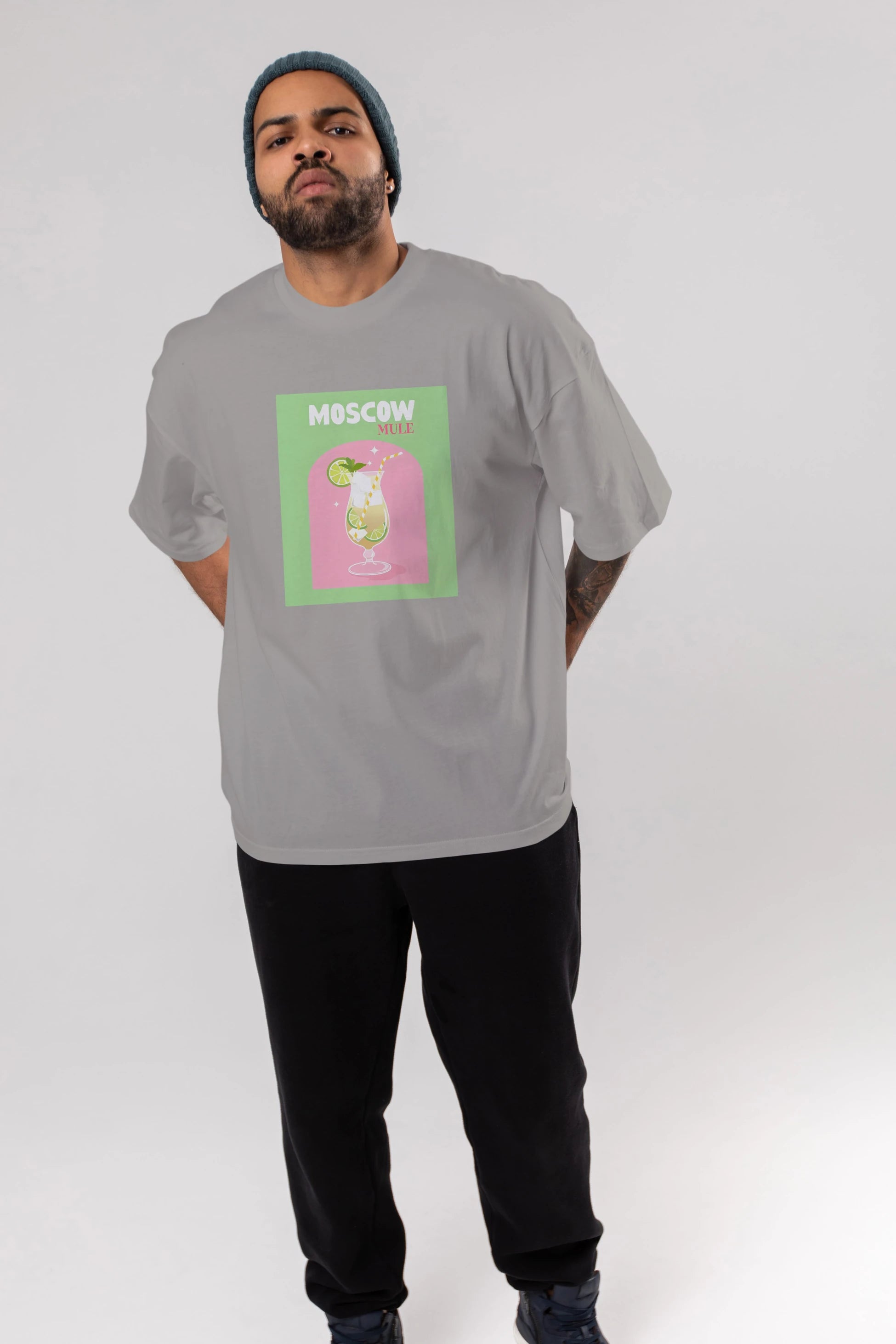 Moscow Mule 5 Ön Baskılı Oversize t-shirt Erkek Kadın Unisex %100 Pamuk Bisiklet Yaka tişort