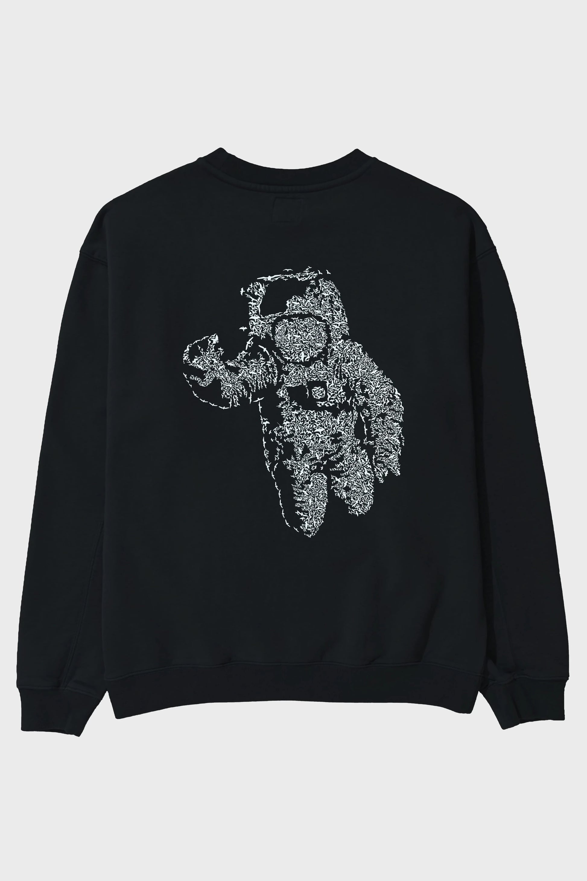 Flying Astronaut Arka Baskılı Oversize Sweatshirt Erkek Kadın Unisex