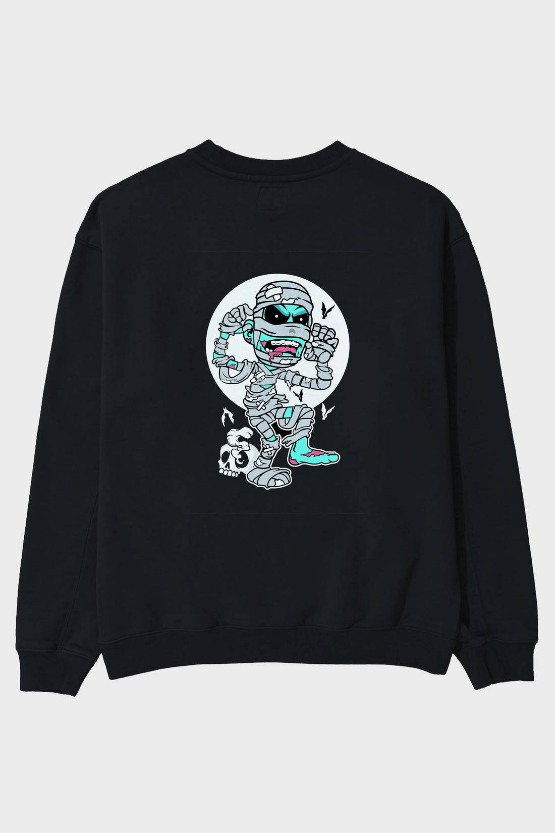 Mummy Arka Baskılı Oversize Sweatshirt Erkek Kadın Unisex