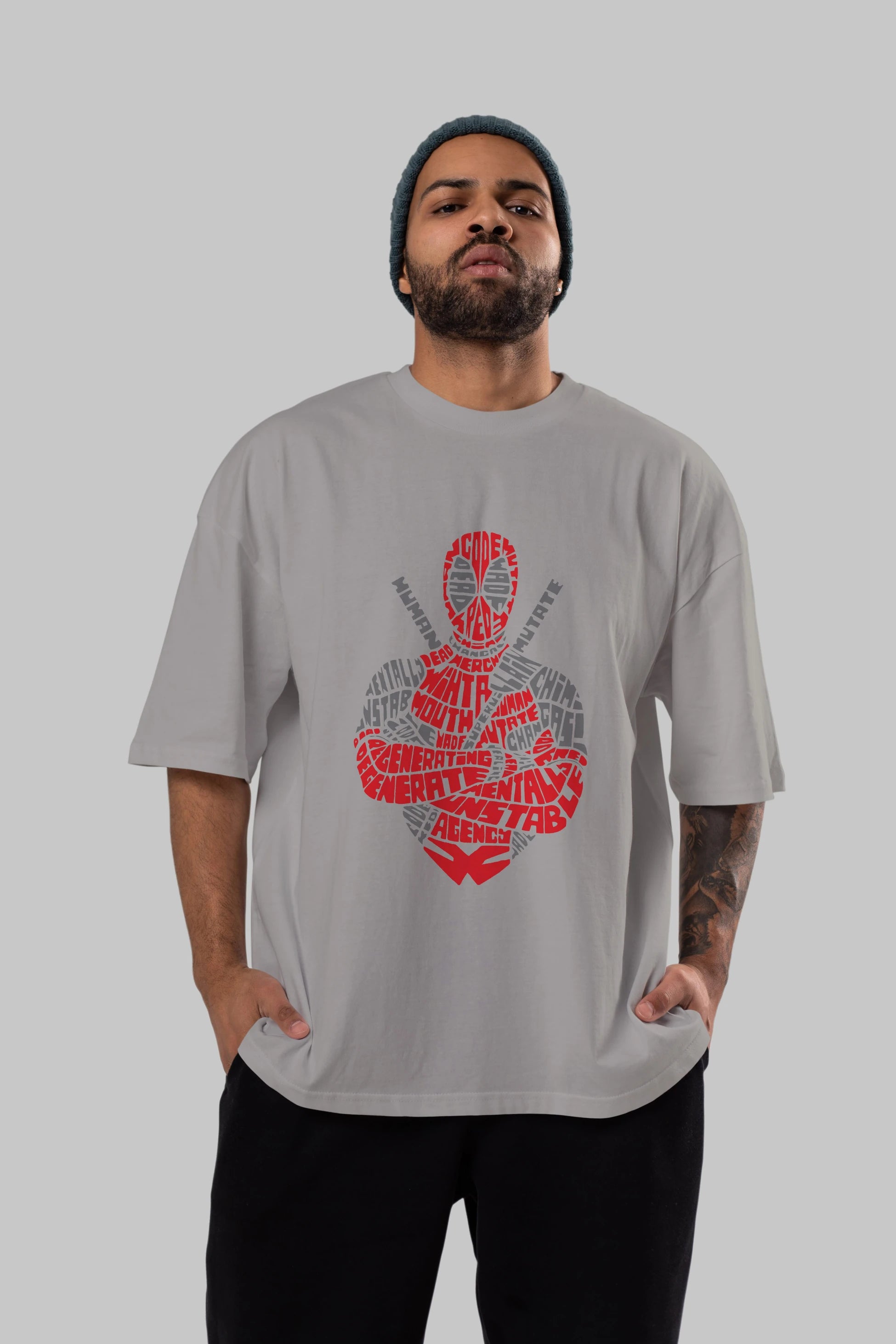 Deadpool (16) Ön Baskılı Oversize t-shirt Erkek Kadın Unisex %100 Pamuk Bisiklet Yaka tişort