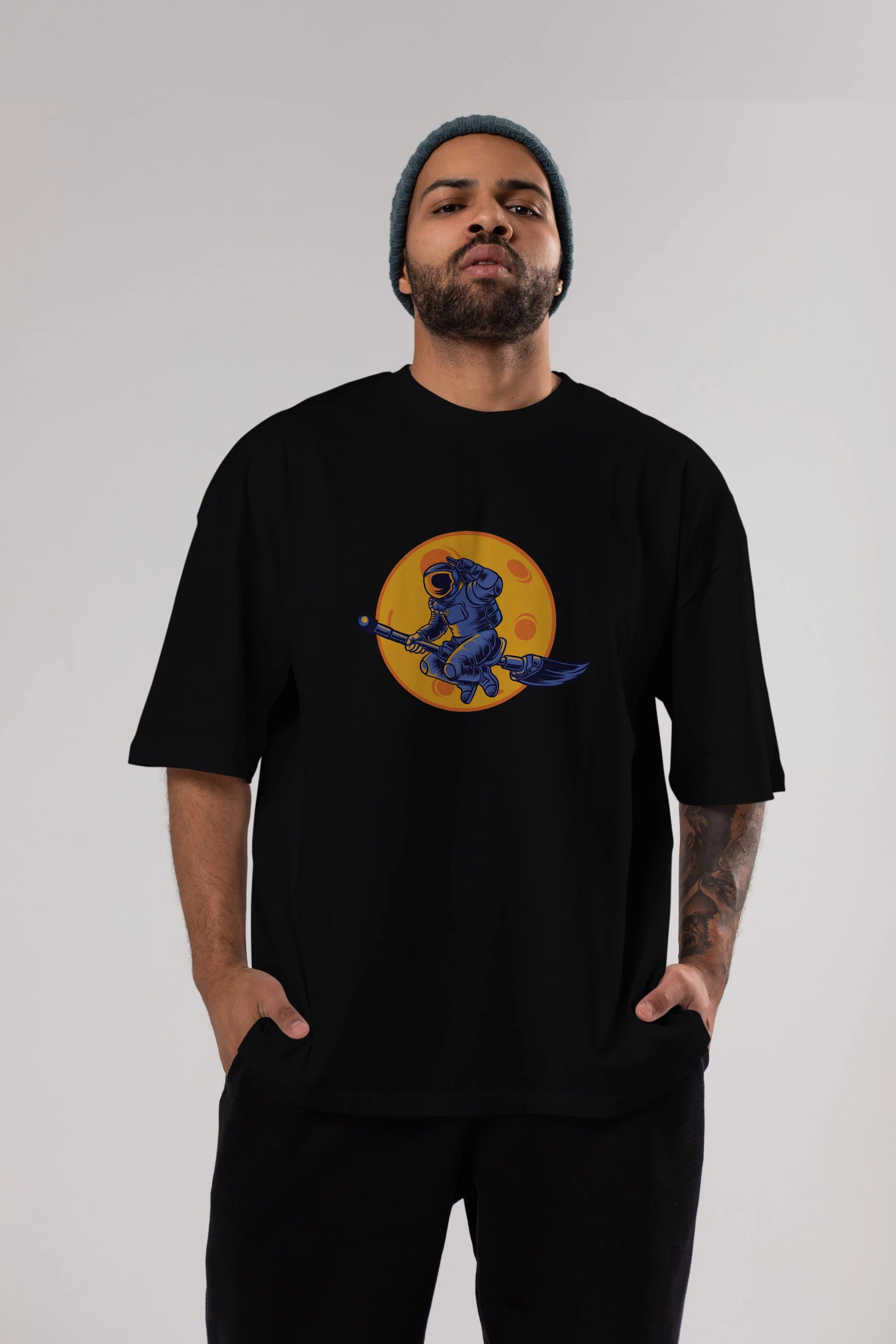 Space Witch Ön Baskılı Oversize t-shirt Erkek Kadın Unisex