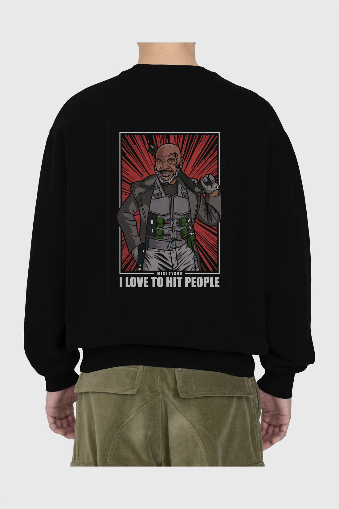 Blade Tyson Arka Baskılı Oversize Sweatshirt Erkek Kadın Unisex