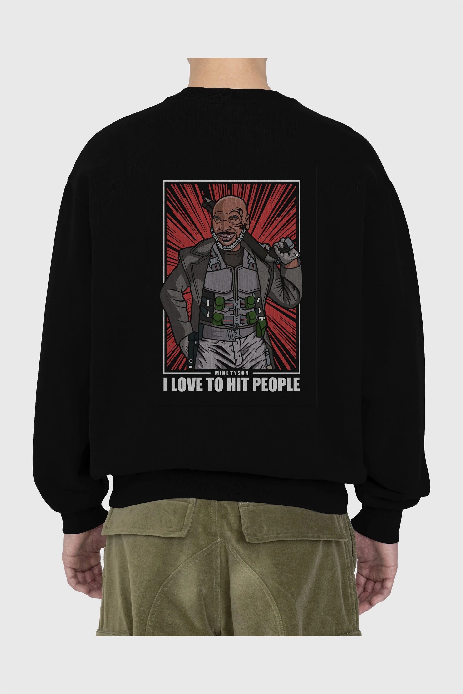 Blade Tyson Arka Baskılı Oversize Sweatshirt Erkek Kadın Unisex