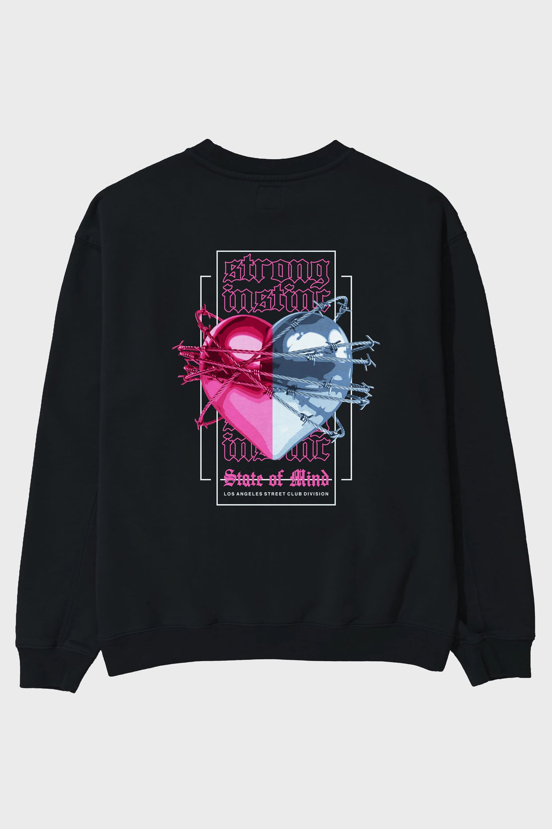 State of Mind Arka Baskılı Oversize Sweatshirt Erkek Kadın Unisex