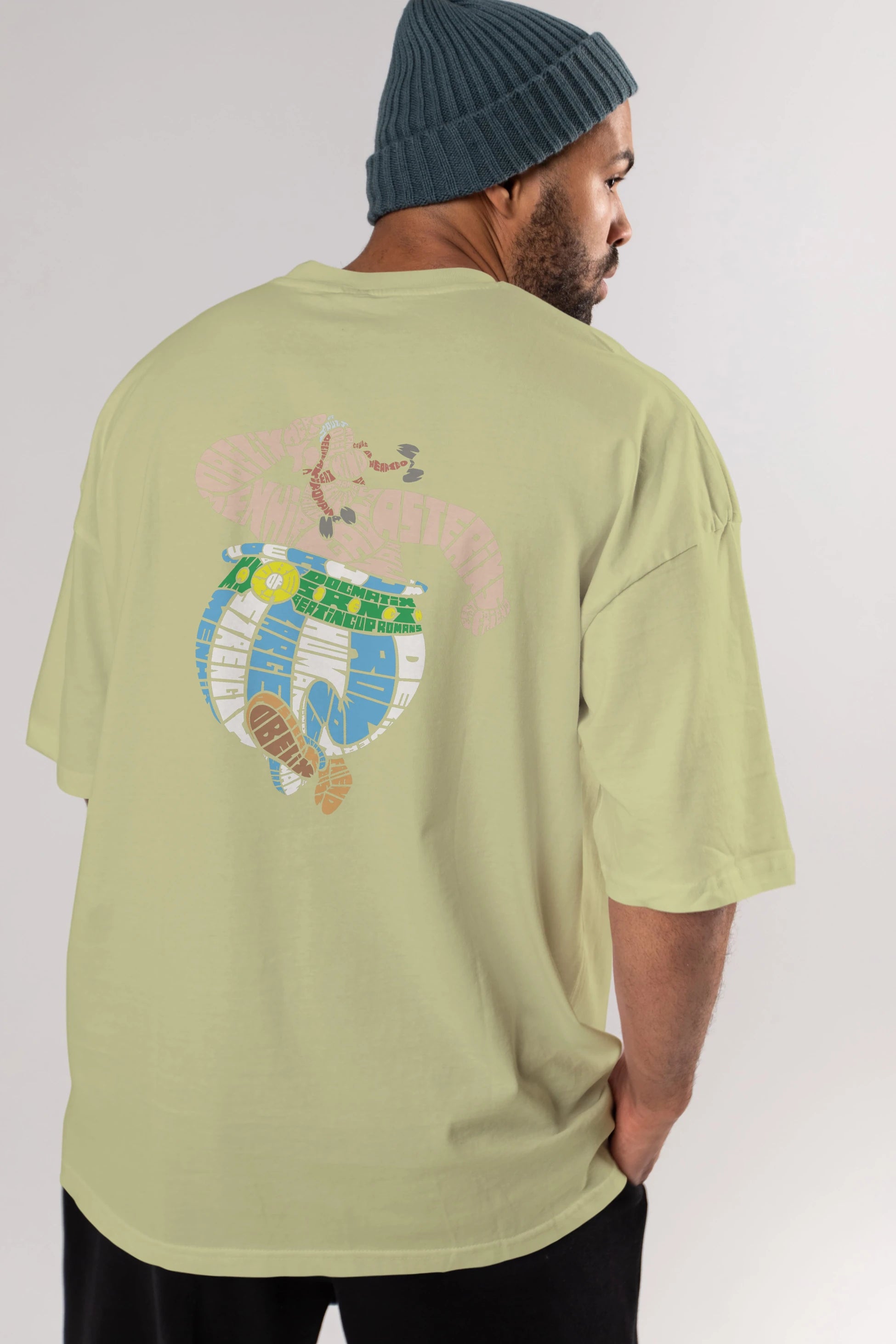 Obelix Arka Baskılı Oversize t-shirt %100 pamuk Erkek Kadın Unisex