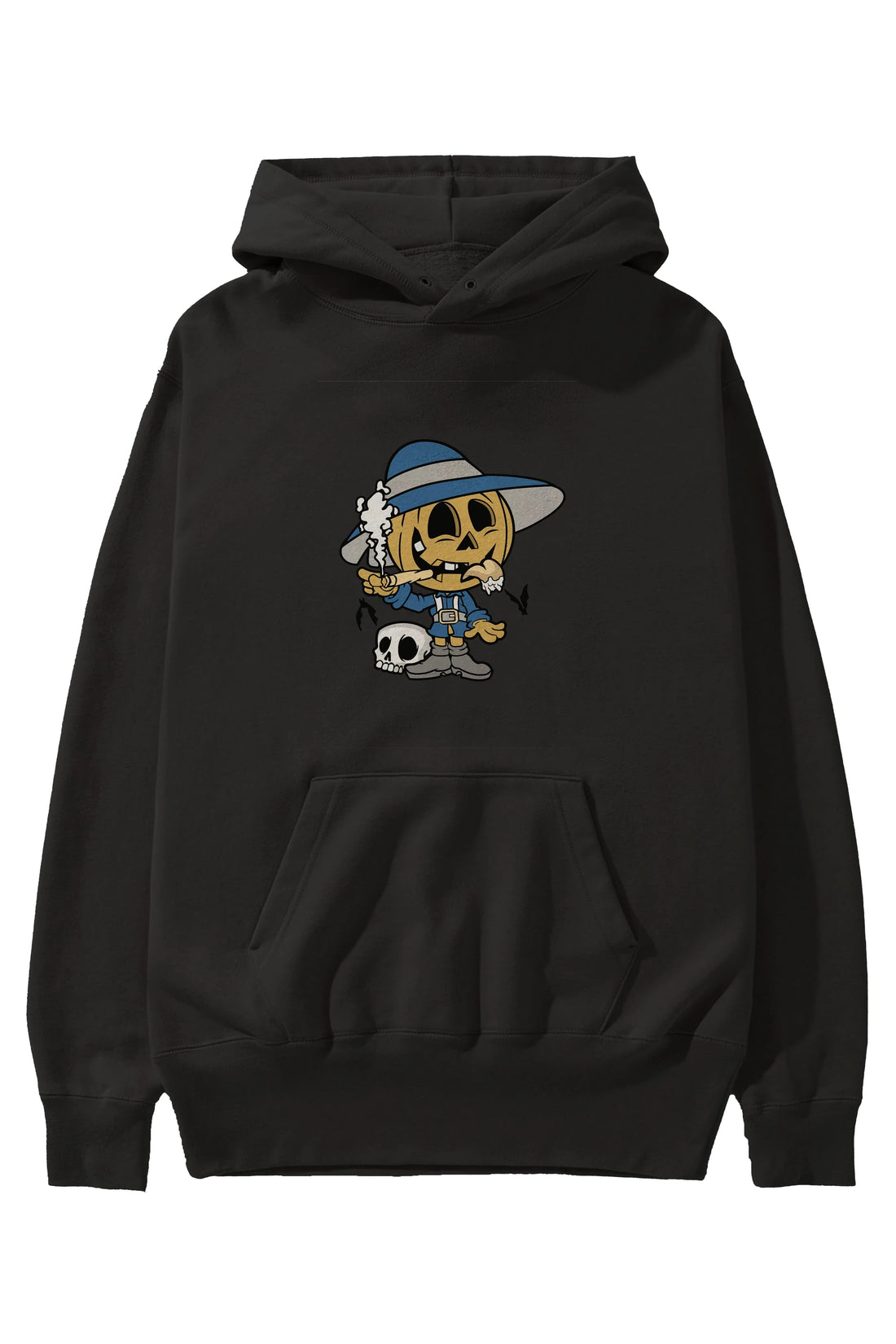 Halloween Kid Ön Baskılı Hoodie Oversize Kapüşonlu Sweatshirt Erkek Kadın Unisex