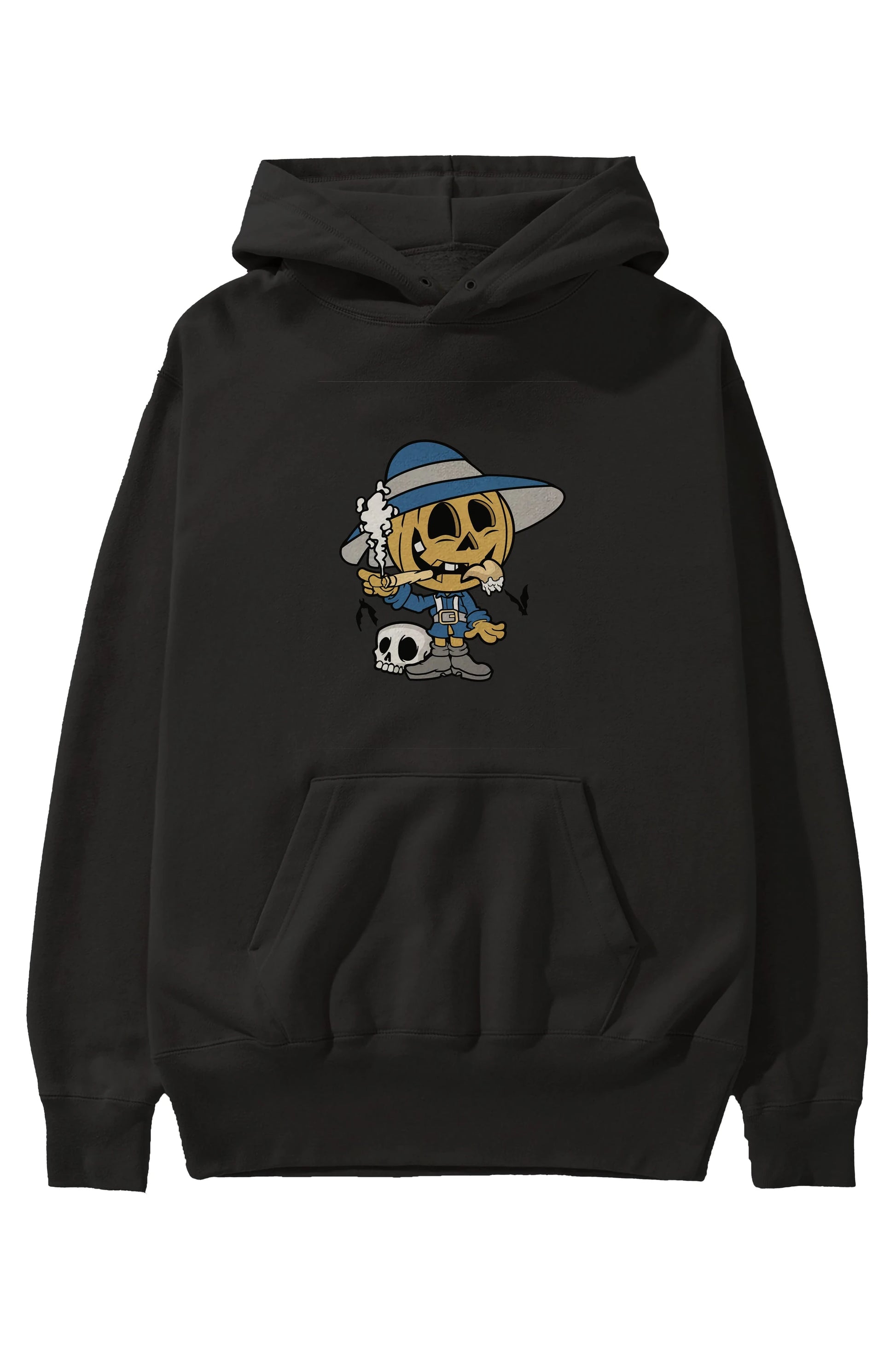 Halloween Kid Ön Baskılı Hoodie Oversize Kapüşonlu Sweatshirt Erkek Kadın Unisex