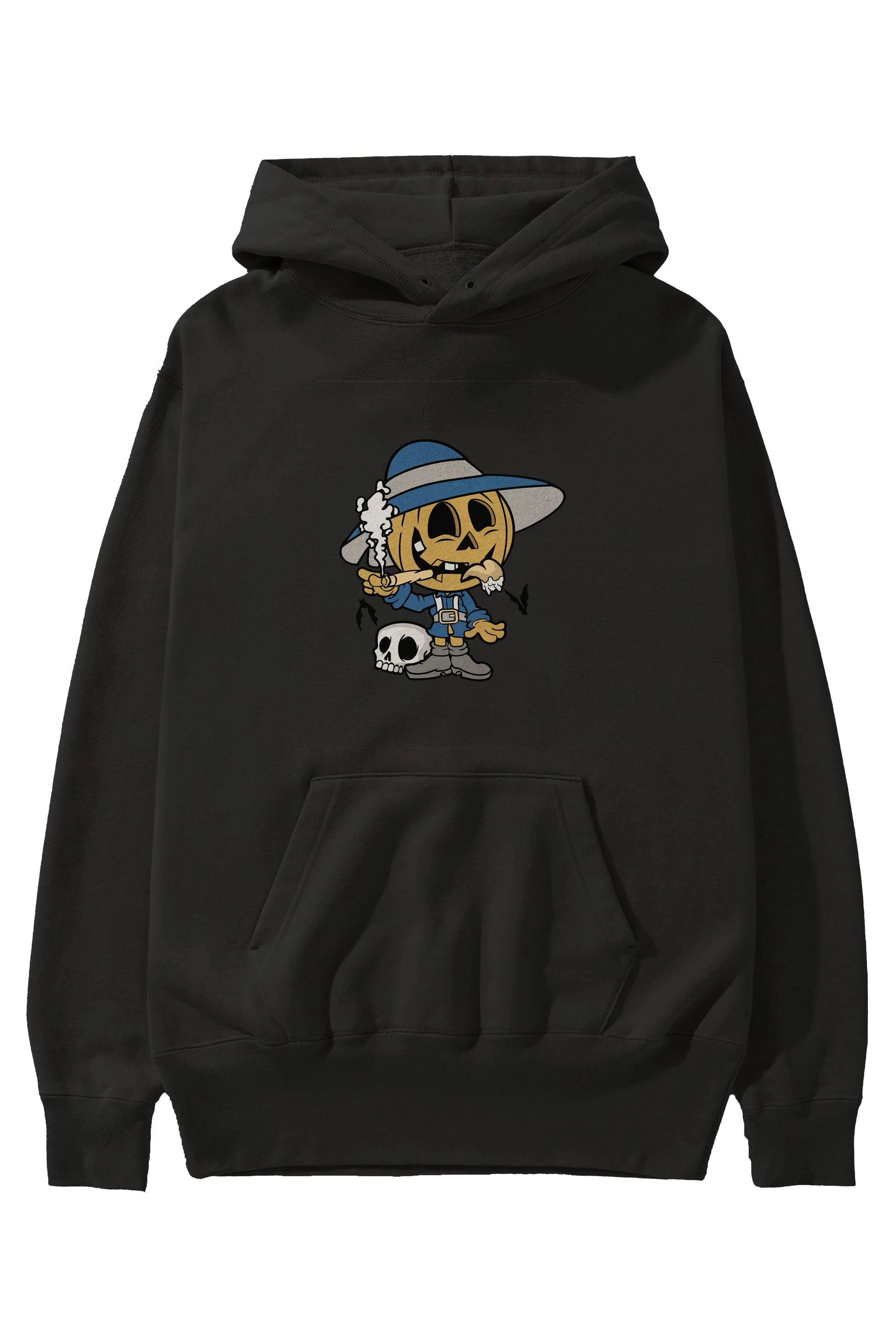 Halloween Kid Ön Baskılı Hoodie Oversize Kapüşonlu Sweatshirt Erkek Kadın Unisex